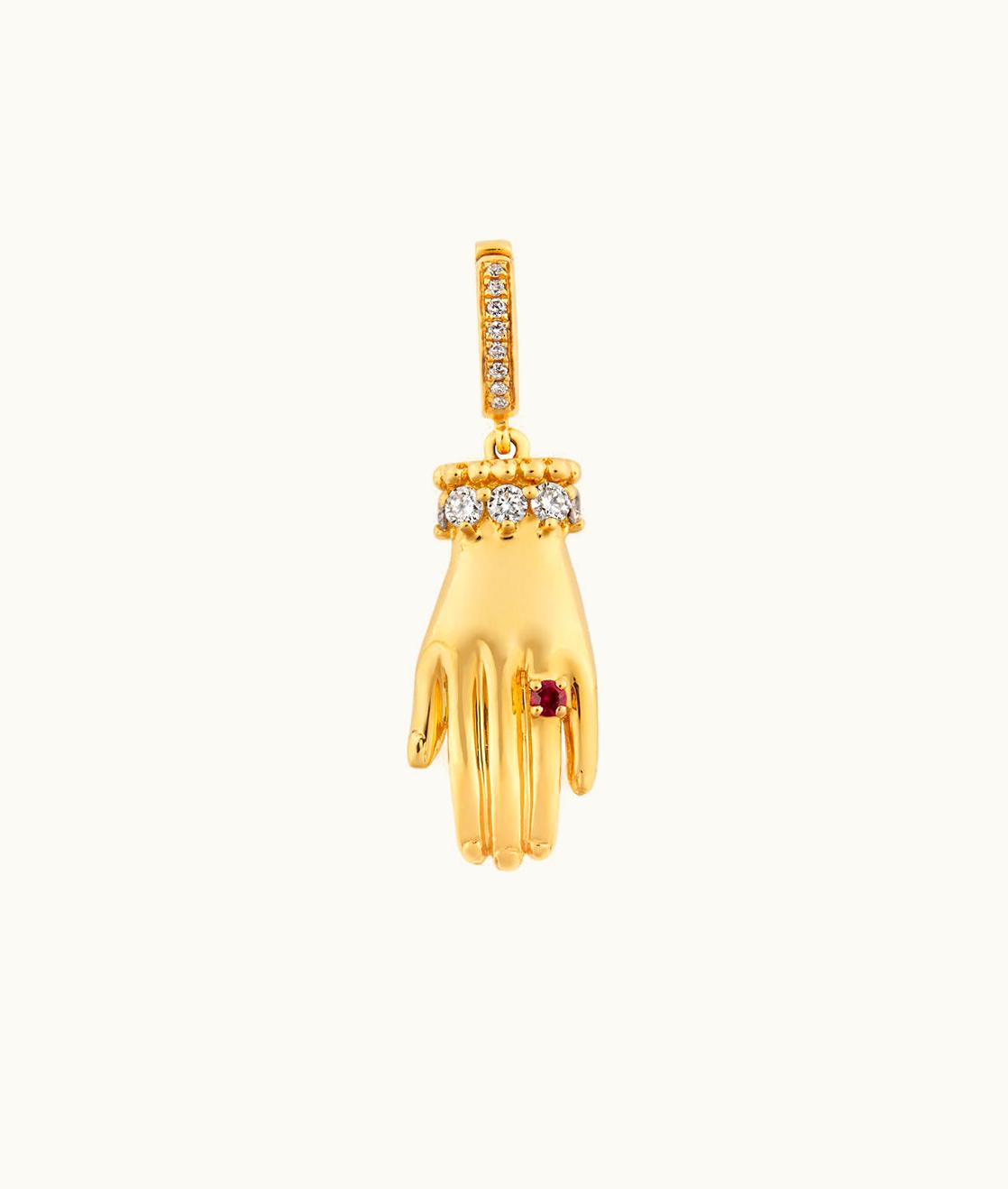 Annoushka Annoushka Mythology 18ct Gold & Diamond 'My Heart In Your Hands' Charm