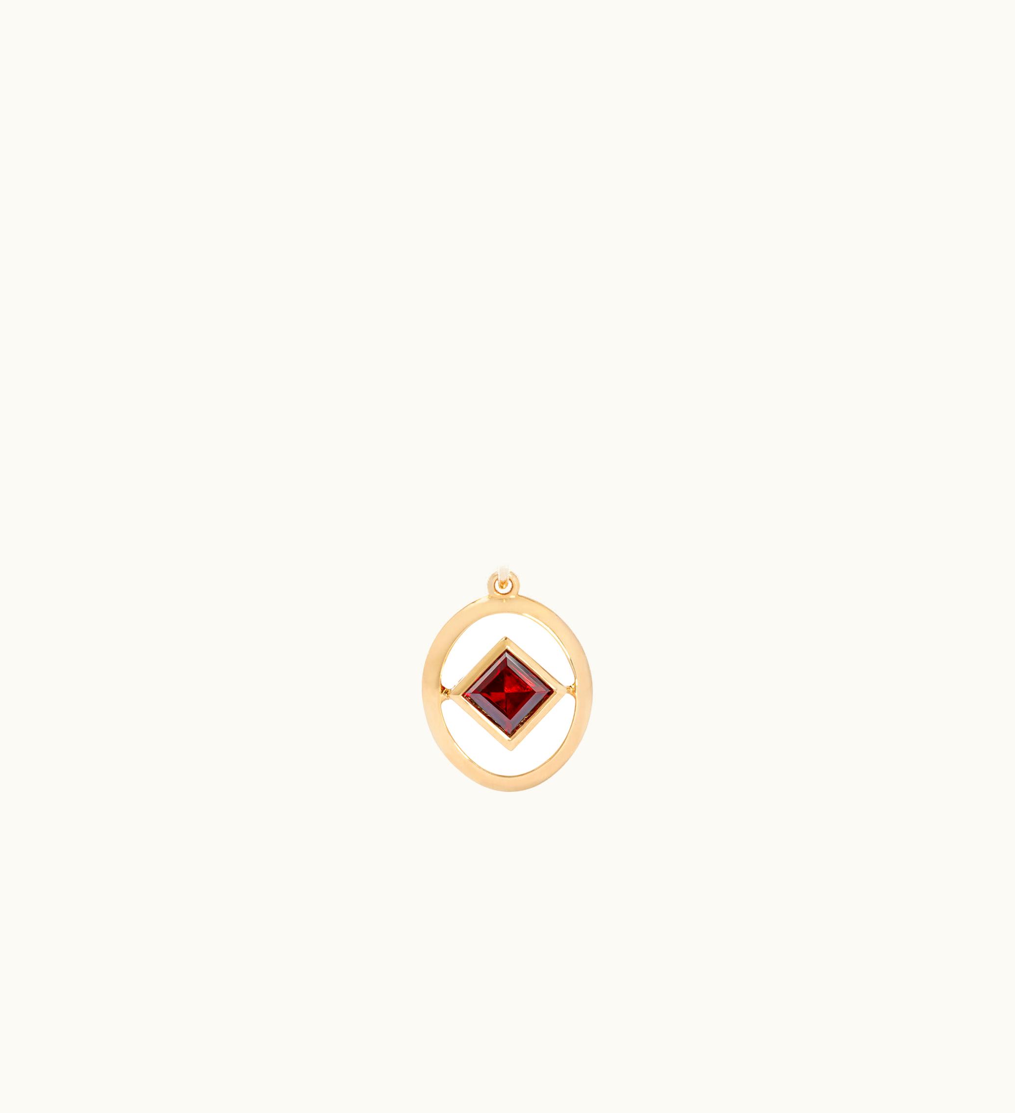 Annoushka Annoushka 14Ct Yellow Gold Garnet January Birthstone Necklace