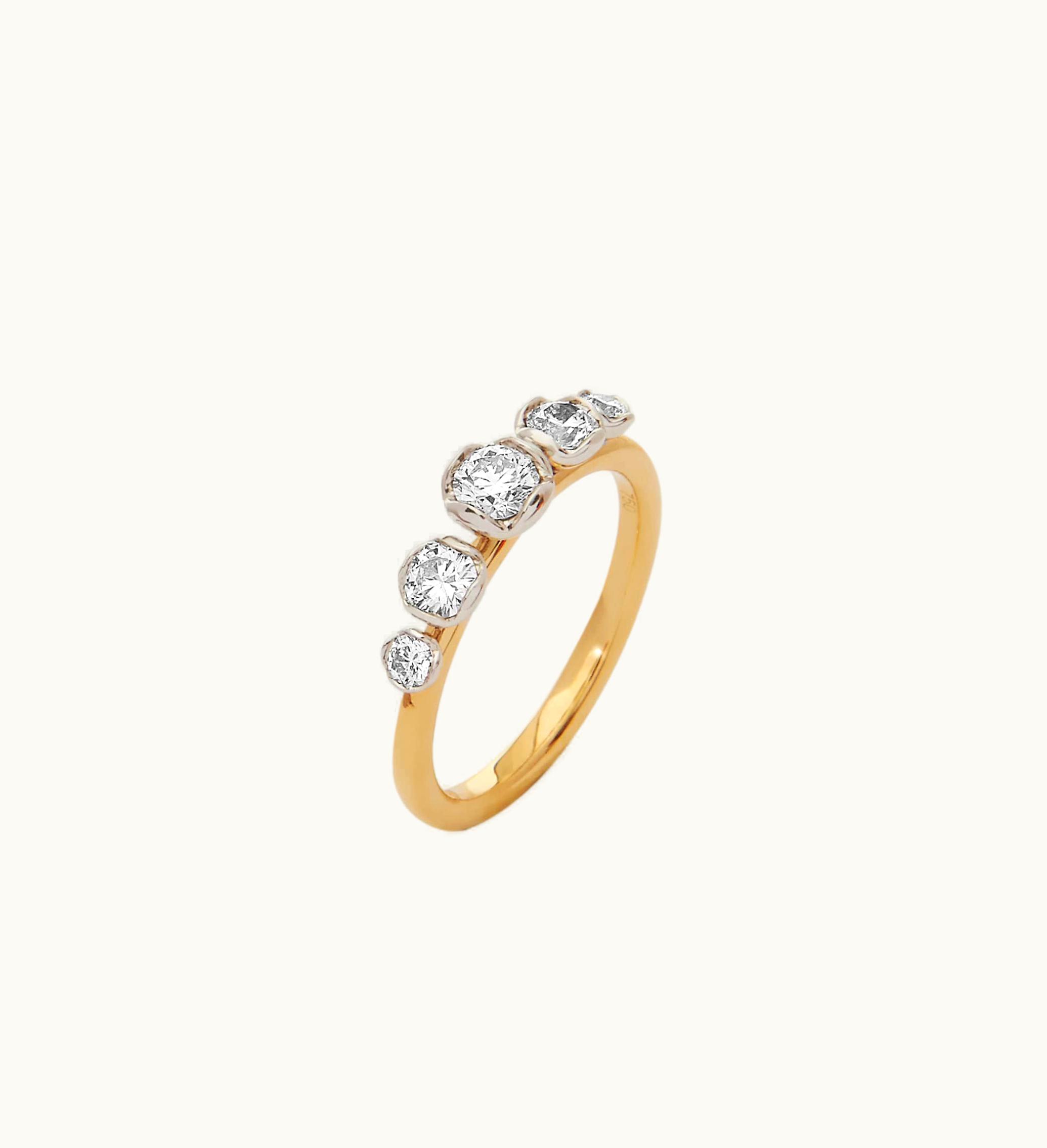 Annoushka Annoushka Marguerite 18Ct Gold Five Diamond Engagement Ring UZ0174713