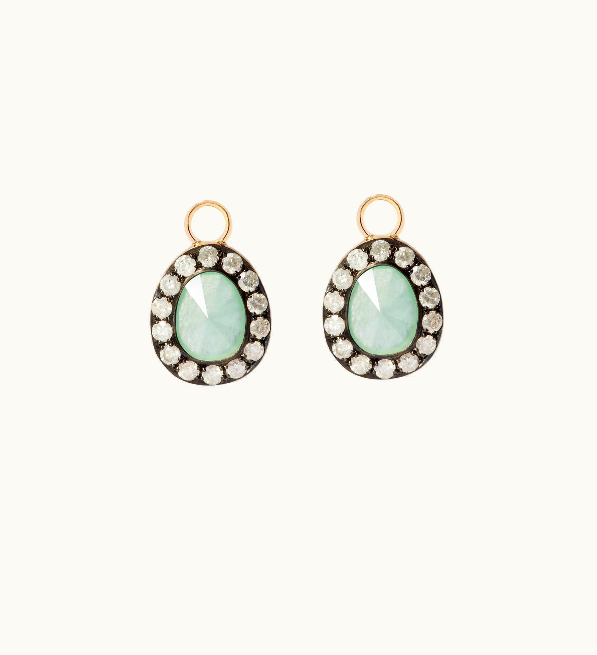 Annoushka Annoushka Dusty Diamonds 18Ct Gold Jade Earring Drops