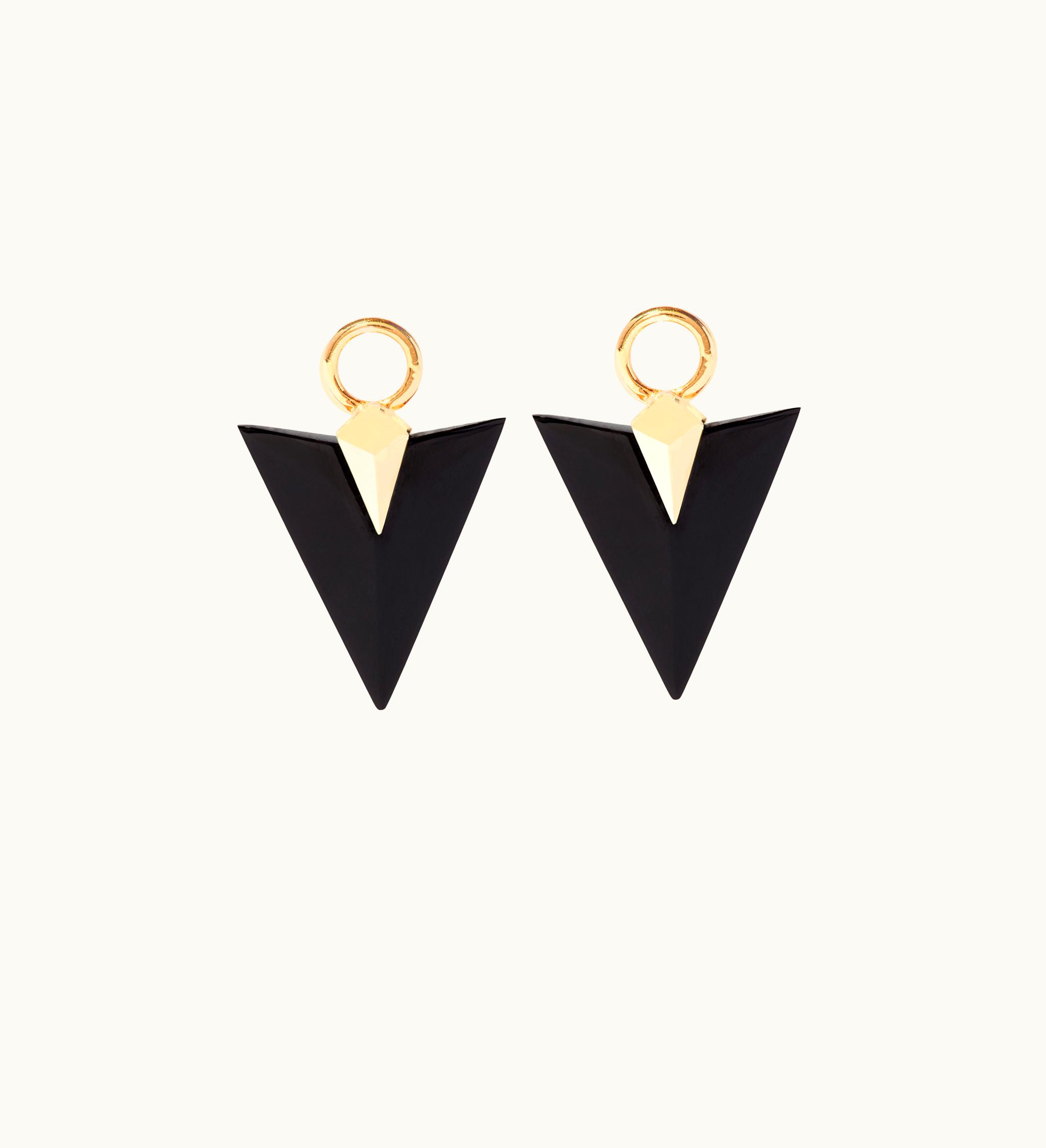Annoushka Annoushka Flight 18Ct Yellow Gold Arrow Black Onyx Earring Drops