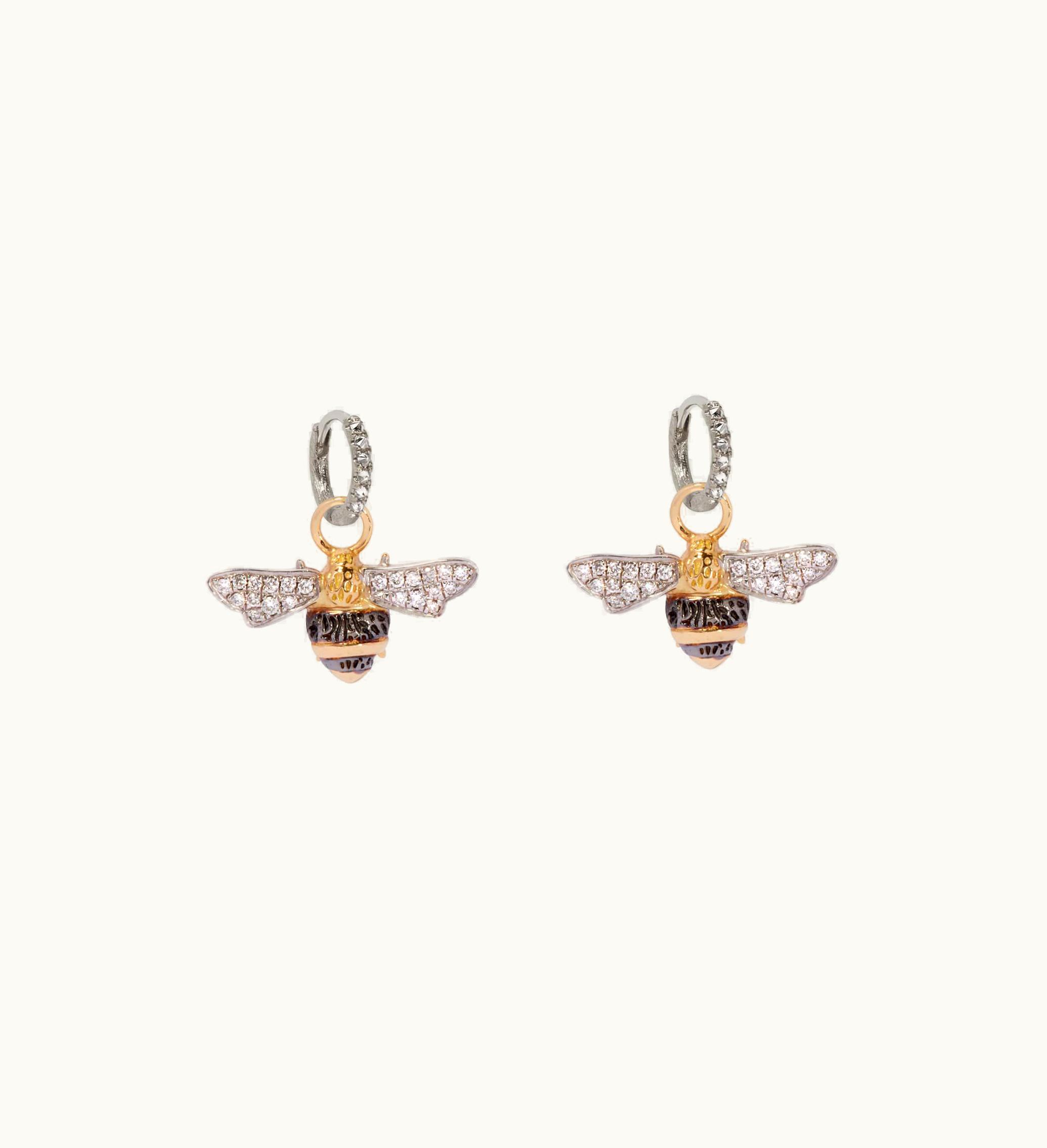 Annoushka Annoushka Mythology 18Ct White Gold Diamond Bee Earrings