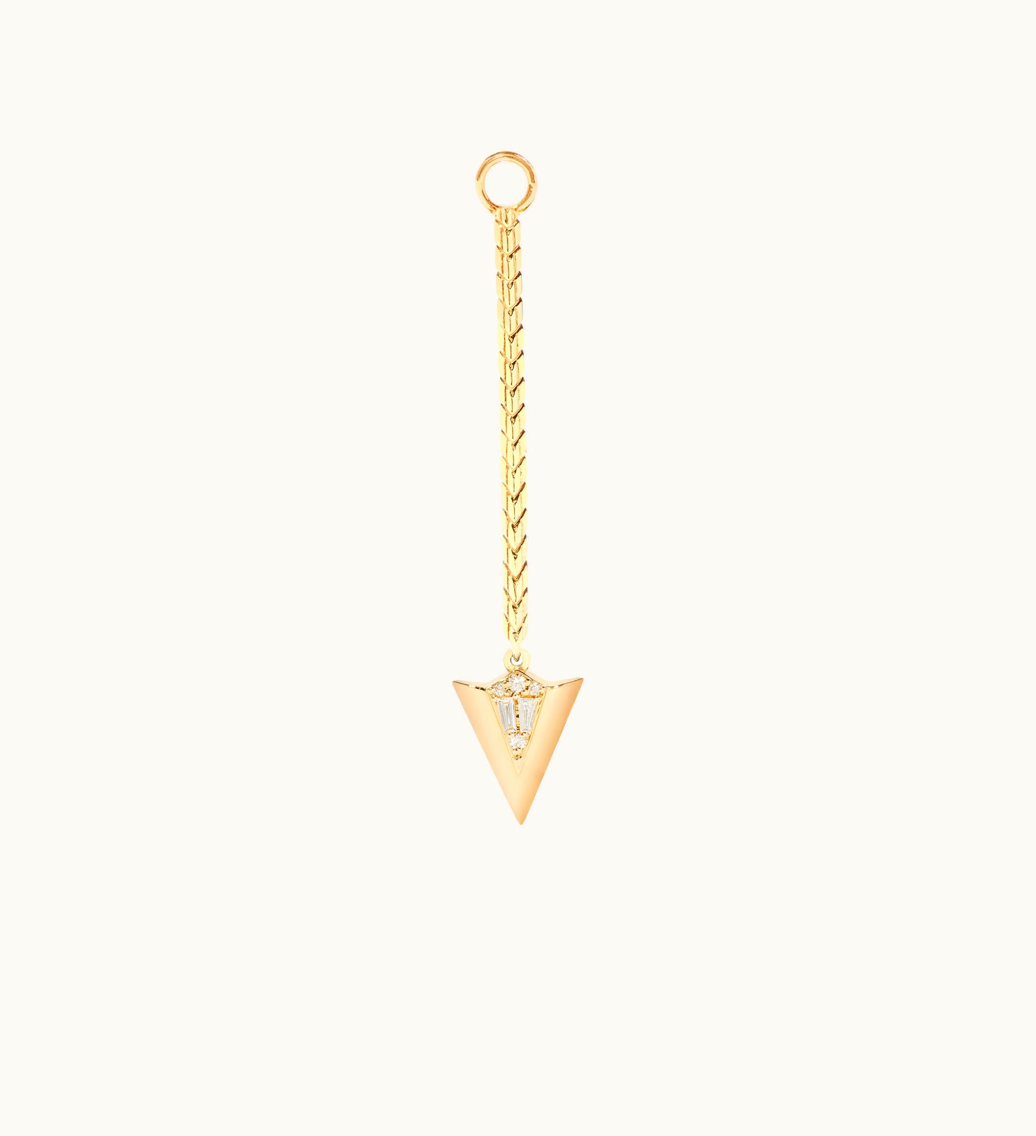 Annoushka Annoushka Flight 18Ct Yellow Gold Long Arrow Diamond Earring Drop