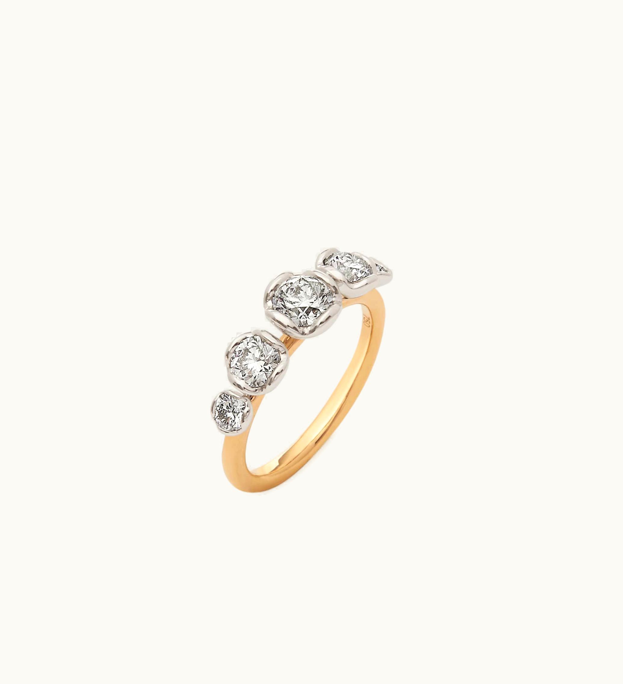 Annoushka Marguerite 18Ct Gold Five Diamond Engagement Ring UZ0174807