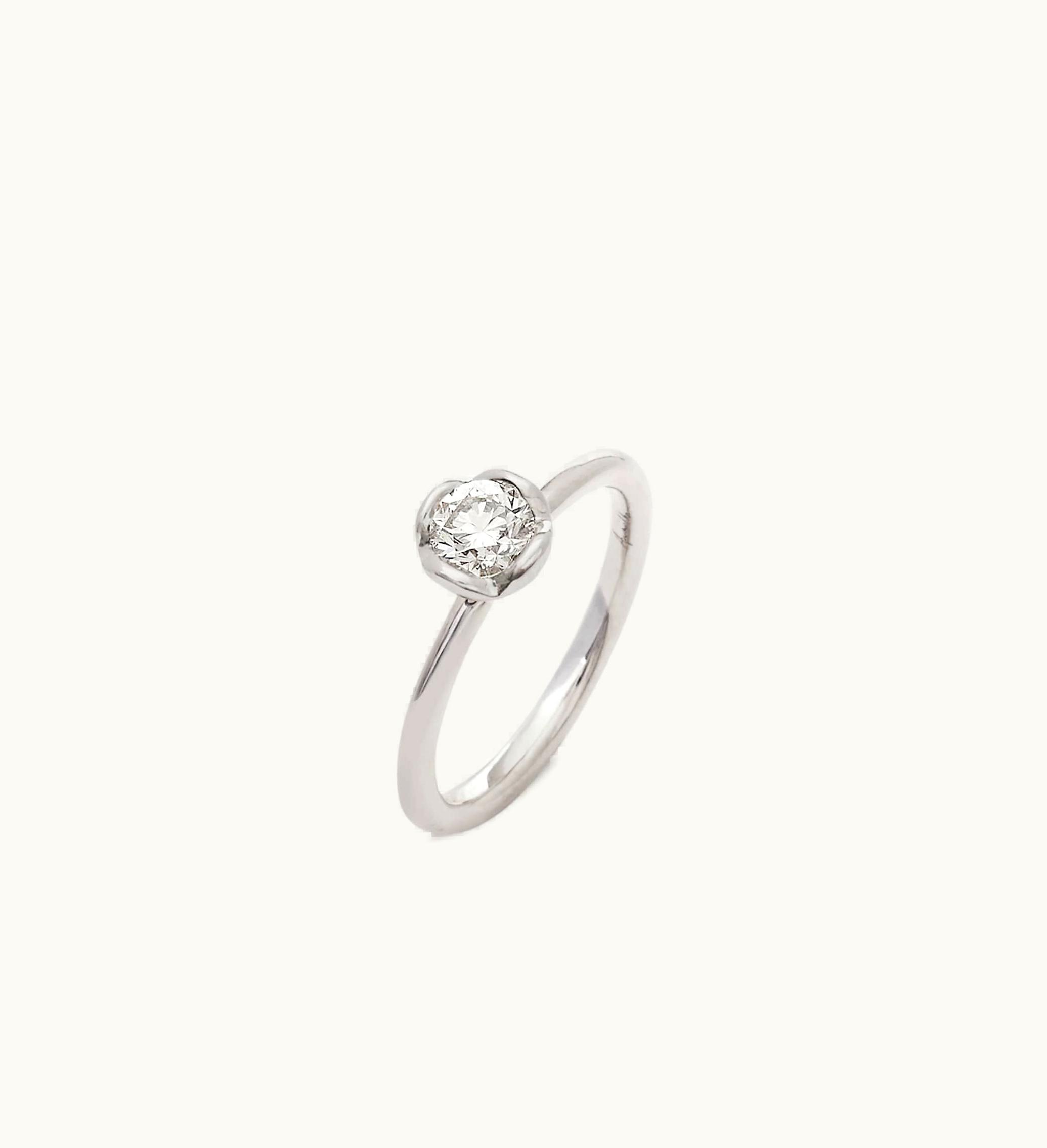 Annoushka Marguerite 18Ct White Gold Solitaire Diamond Engagement Ring