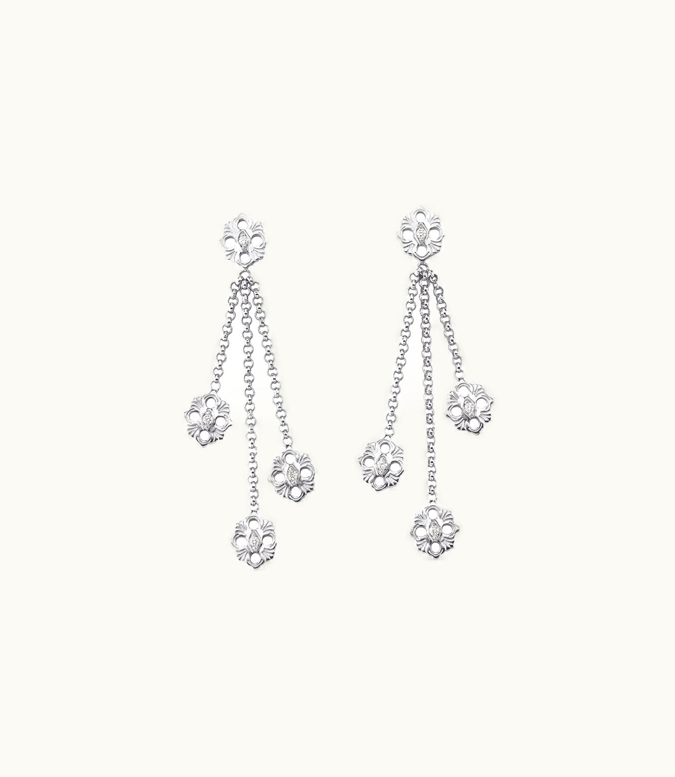 Buccellati Buccellati Opera Earrings Earrings In White Gold Set With Diamonds