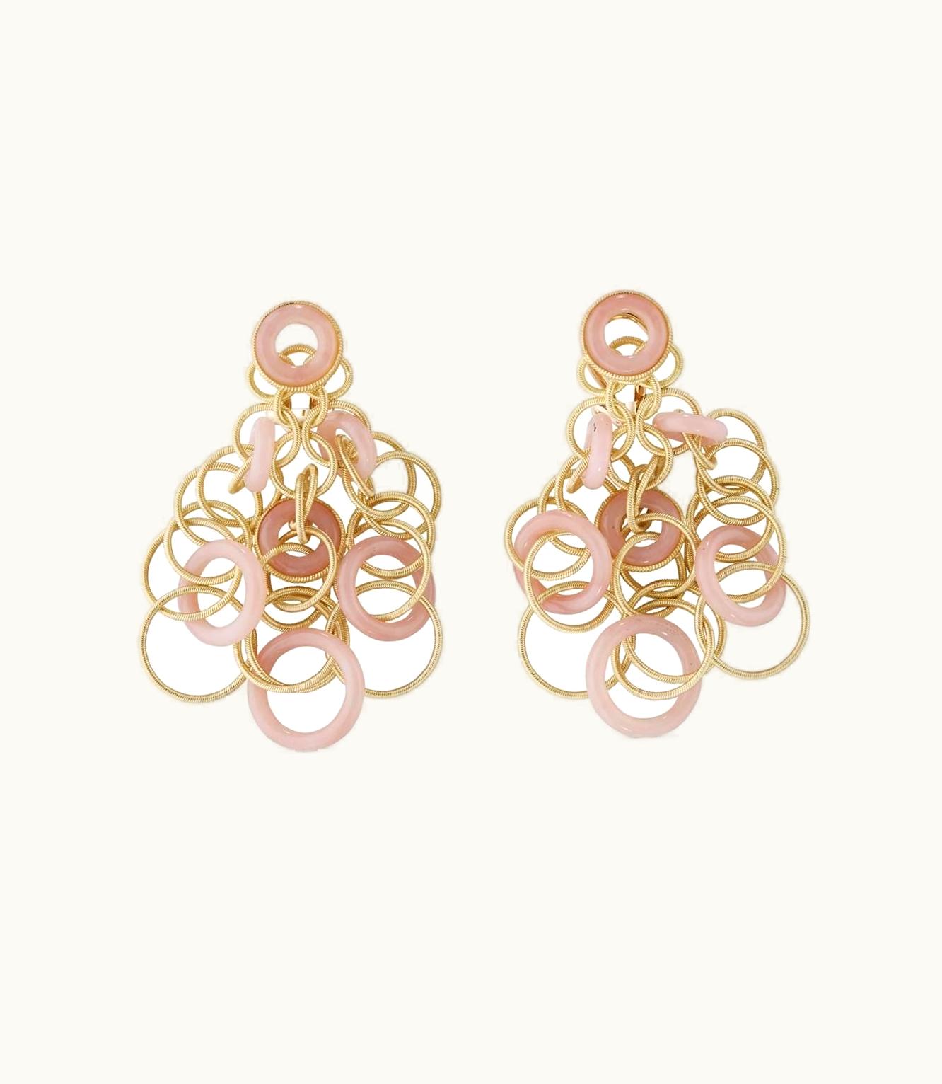 Buccellati Buccellati Hawaii Color Earrings Earrings In Yellow Gold Set With Opal JAUEAR015065