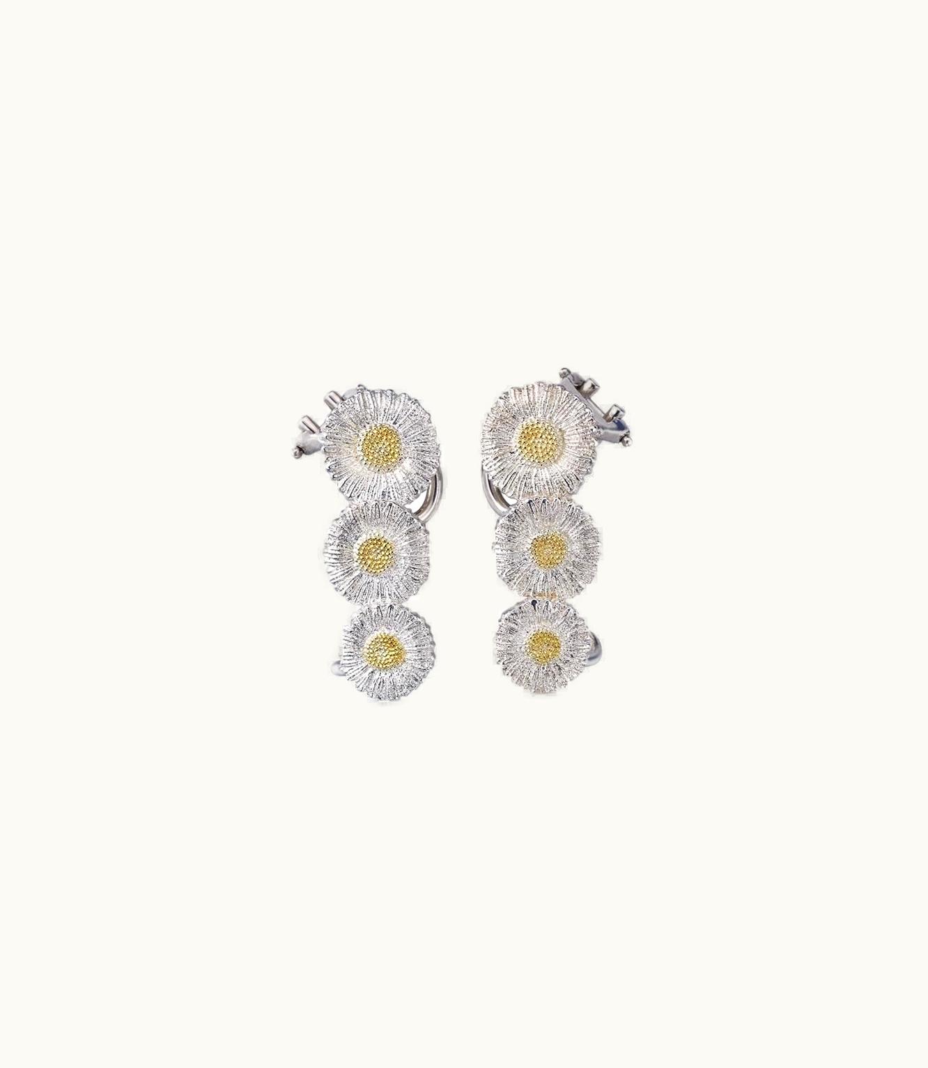 Buccellati Buccellati Blossoms Vermeil Earrings Earrings In Rhodium-Plated And Gold-Plated Sterling Silver JAGEAR013864