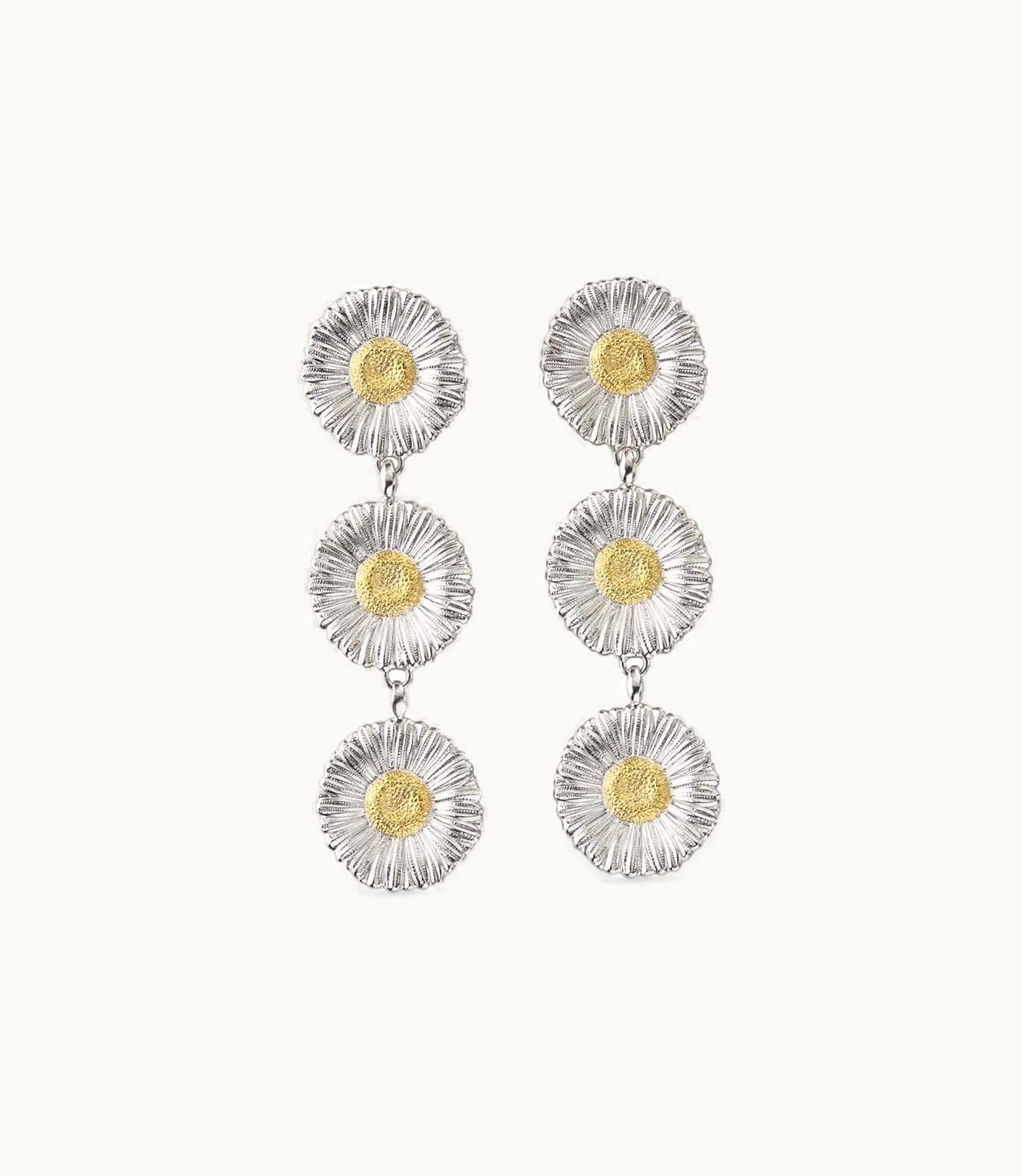 Buccellati Buccellati Blossoms Vermeil Earrings Earrings In Rhodium-Plated And Gold-Plated Sterling Silver JAGEAR016450