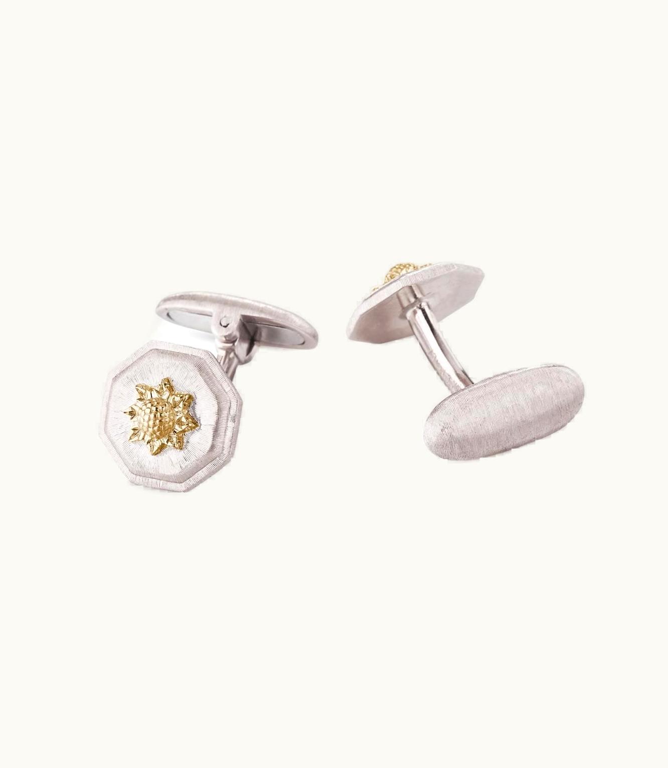 Buccellati Buccellati Macri Cufflinks Cufflinks In White And Yellow Gold