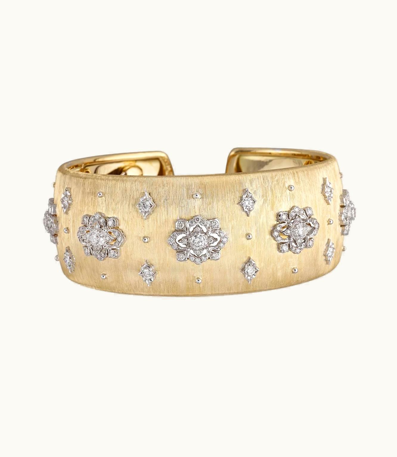 Buccellati Buccellati Opera High Jewellery Bracelet Bracelet In Yellow And White Gold Set With Diamonds JAUBRA007688