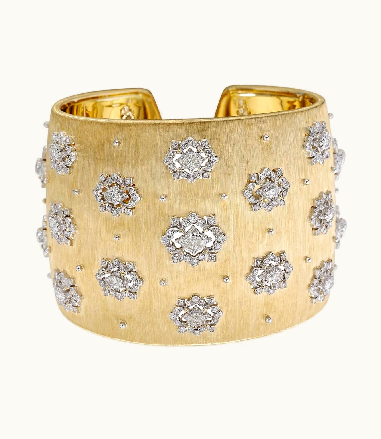 Buccellati Buccellati Opera High Jewellery Bracelet Bracelet In Yellow And White Gold Set With Diamonds JAUBRA012431