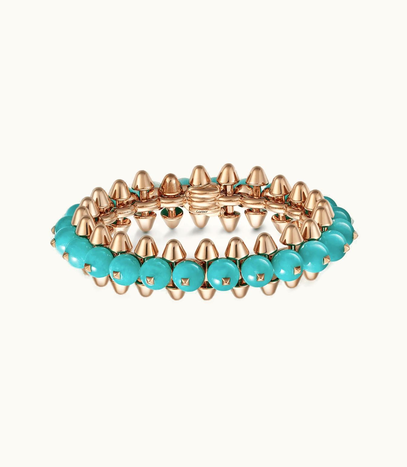 Cartier Cartier Clash De Cartier Bracelet, Xl Model, Rose Gold, Amazonite