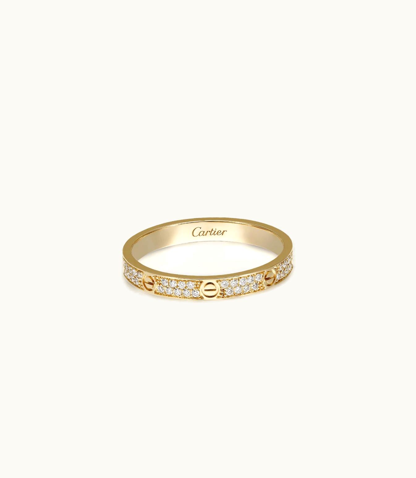 Cartier Cartier Love Ring, Small Model, Yellow Gold, Set With 72 Brilliant-Cut Diamonds
