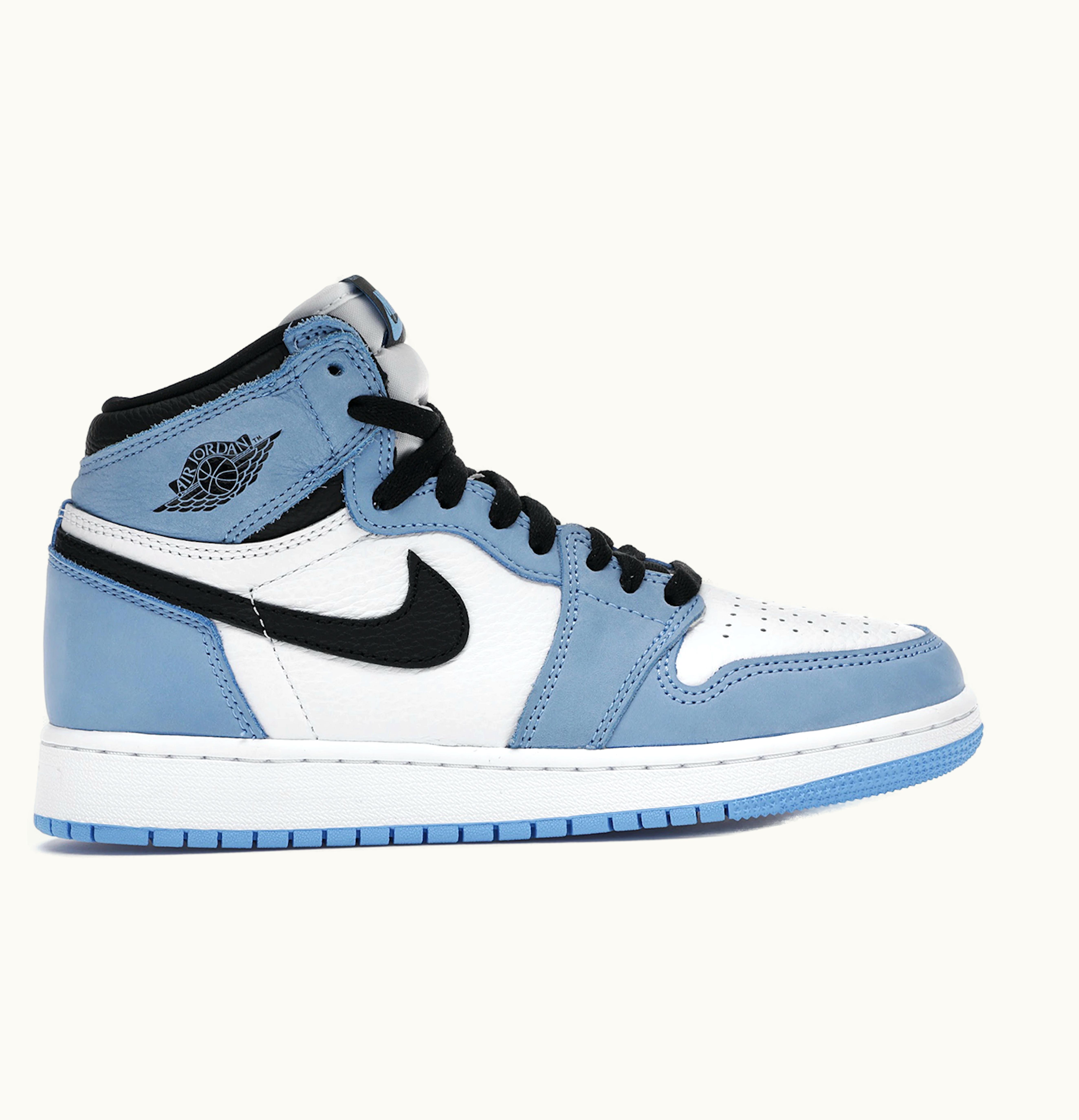 Jordan Air Jordan 1 Retro High White University Blue Black GS