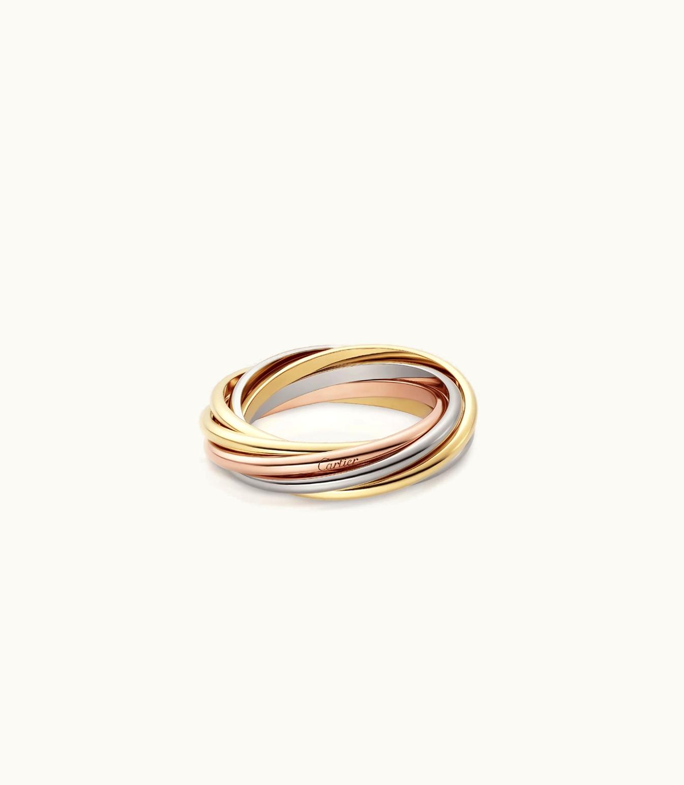 Cartier Cartier Trinity Ring, White Gold, Rose Gold, Yellow Gold