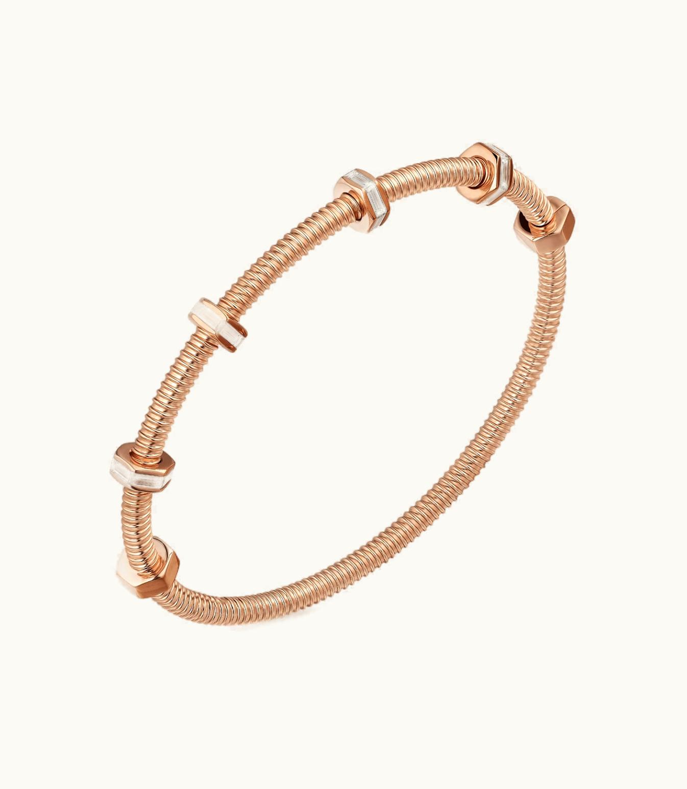 Cartier Cartier Ecrou De Cartier Bracelet, Rose Gold, Set With 24 Baguette-Cut Diamonds N6714517 N6714517