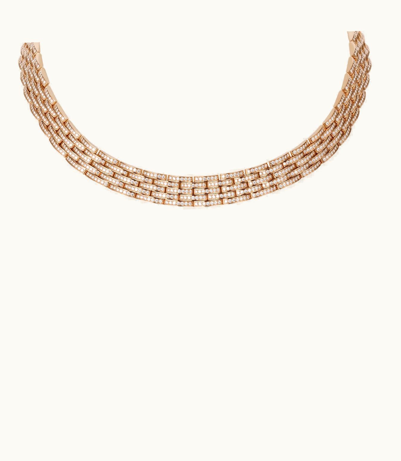 Cartier Cartier Maillon Panthère Necklace, Rose Gold, Set With 1396 Brilliant-Cut Diamonds
