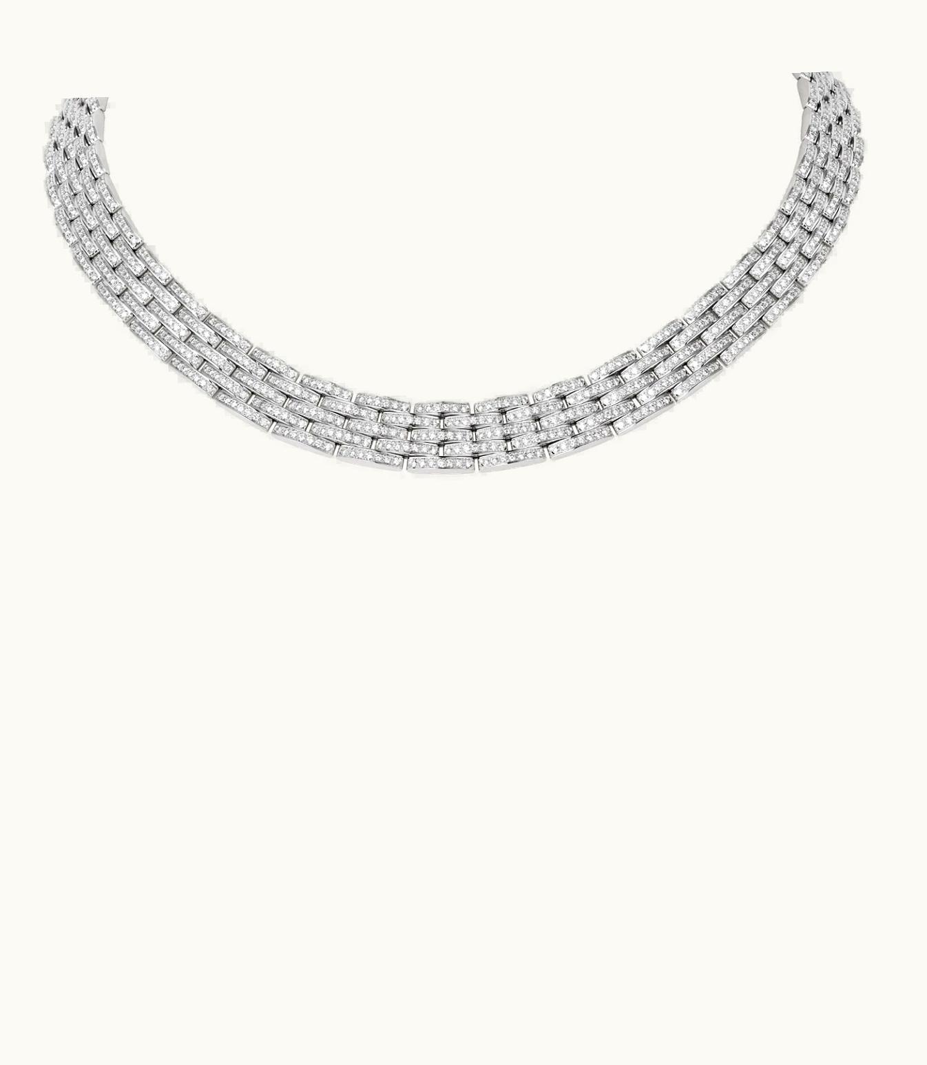 Cartier Cartier Maillon Panthère Necklace, White Gold, Set With 1396 Brilliant-Cut Diamonds