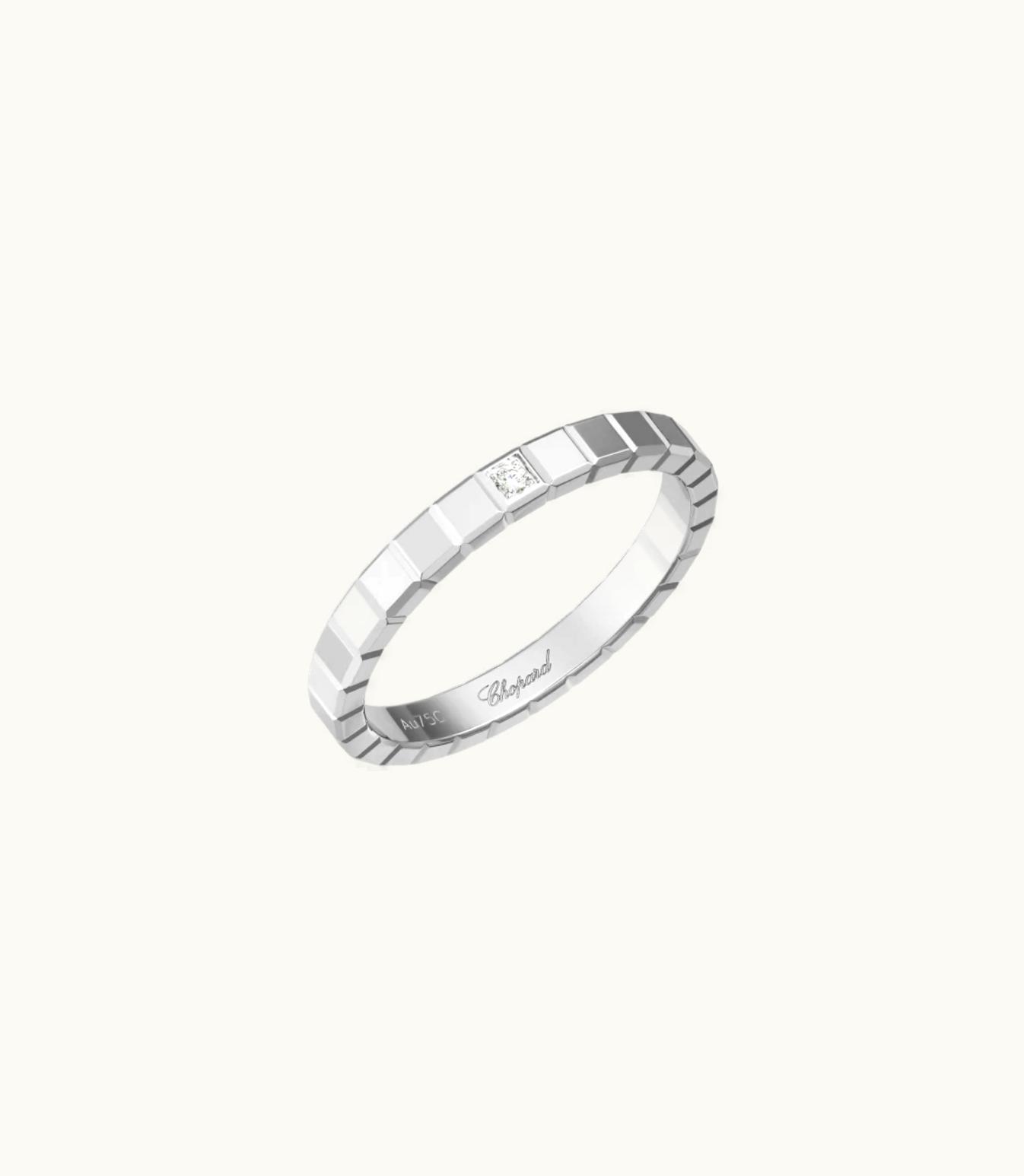 Chopard Chopard Ice Cube Ring, Ethical White Gold, Diamond @827702-1229