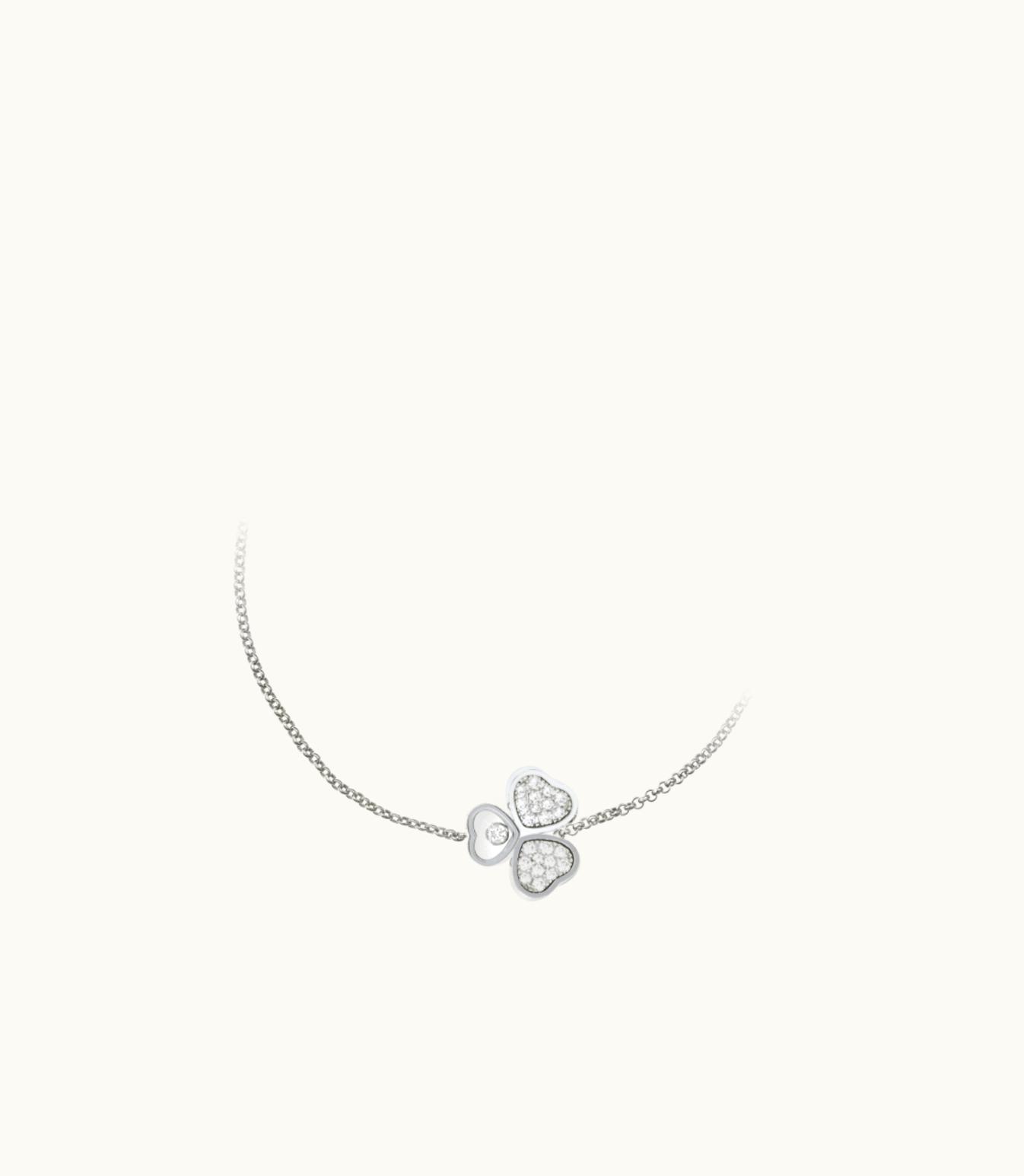 Chopard Chopard Happy Hearts Wings Bracelet, Ethical White Gold, Diamonds