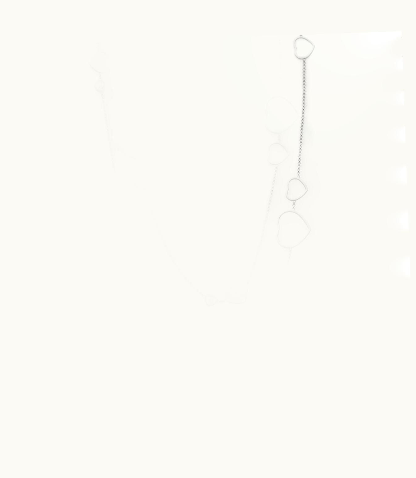 Chopard Chopard Happy Hearts Sautoir Necklace, Ethical White Gold, Diamonds 817482-1009