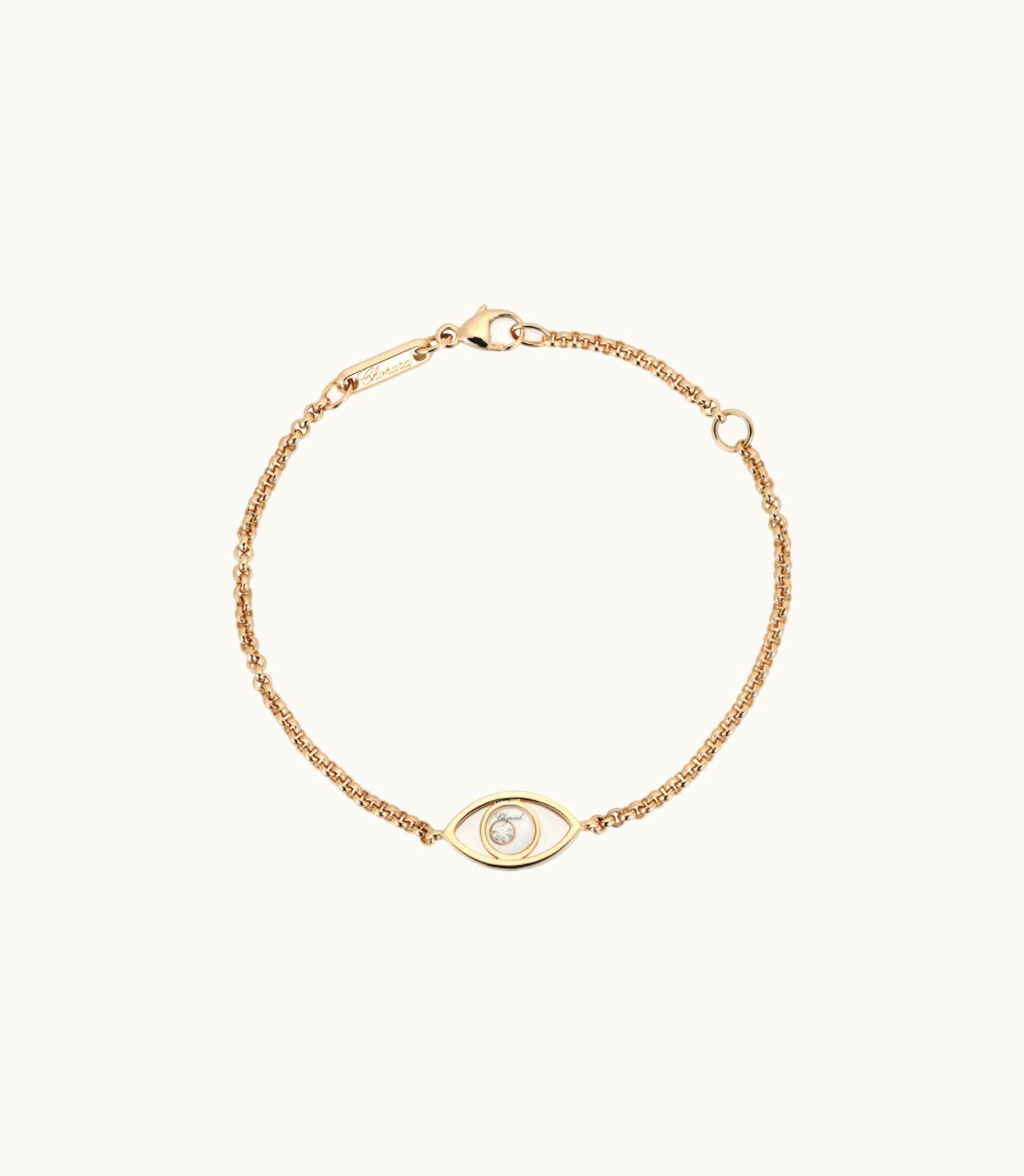 Chopard Chopard Happy Diamonds Good Luck Charms Bracelet, Ethical Rose Gold, Diamond 857863-5001