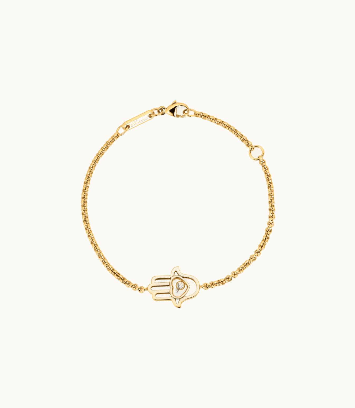 Chopard Chopard Happy Diamonds Good Luck Charms Bracelet, Ethical Rose Gold, Diamond 857864-5001