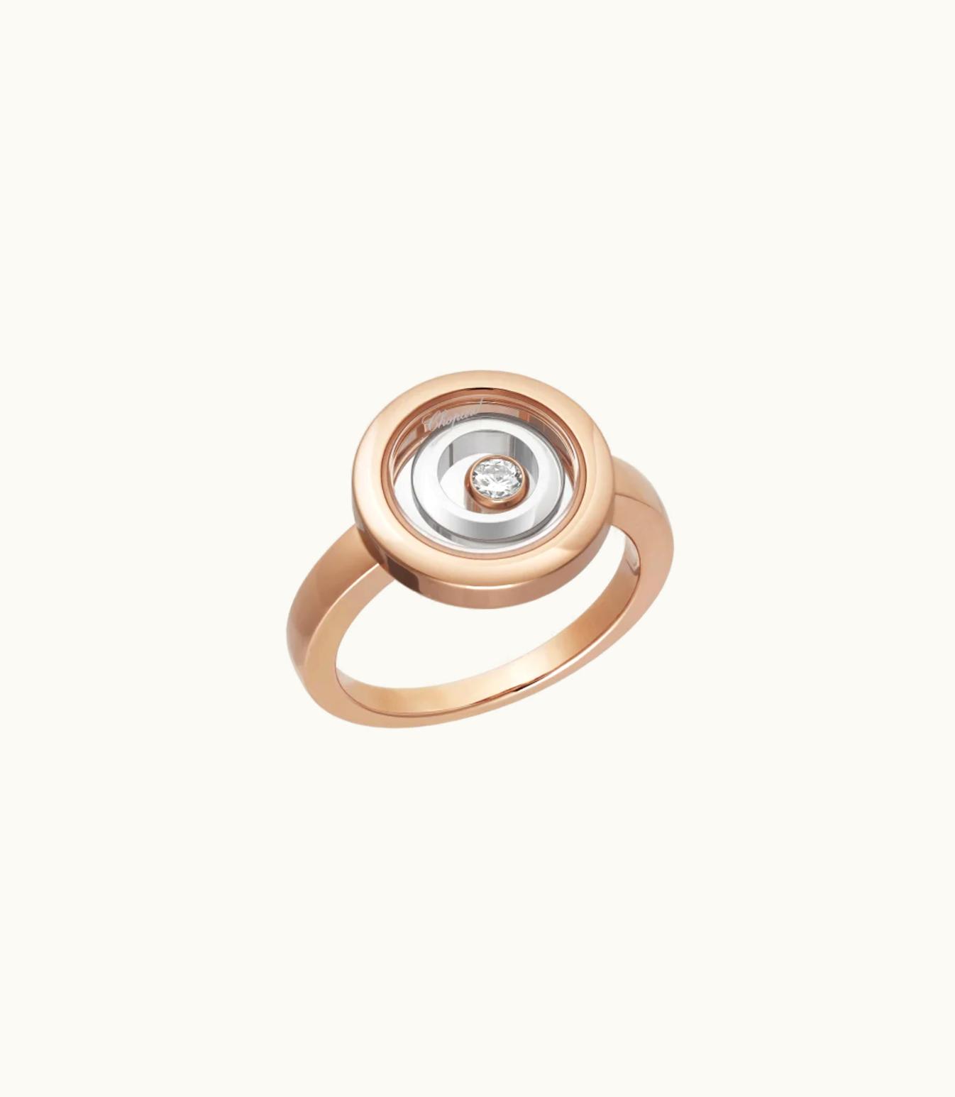 Chopard Chopard Happy Spirit Ring, Ethical Rose Gold, Ethical White Gold, Diamond