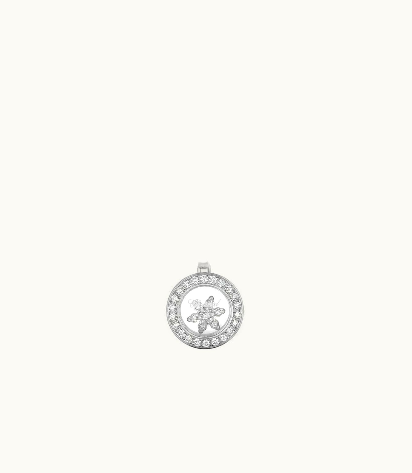 Chopard Chopard Happy Snowflakes Pendant, Ethical White Gold, Diamonds 79A018-1301