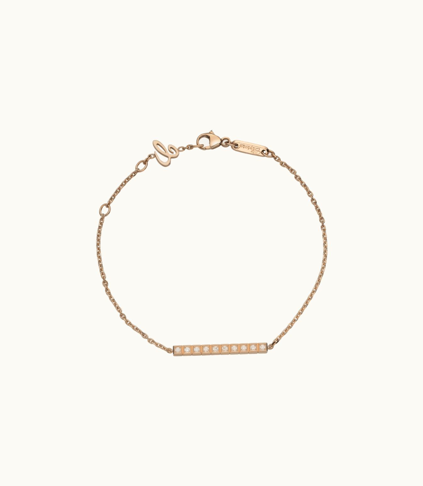 Chopard Chopard Ice Cube Bracelet, Ethical Rose Gold, Full-Set Diamonds