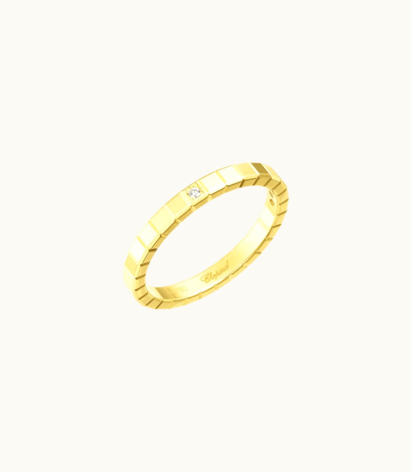 Chopard Chopard Ice Cube Ring, Ethical Yellow Gold, Diamond @827702-0229