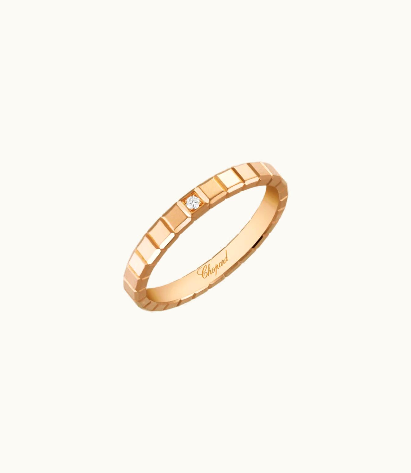 Chopard Chopard Ice Cube Ring, Ethical Rose Gold, Diamond @827702-5229