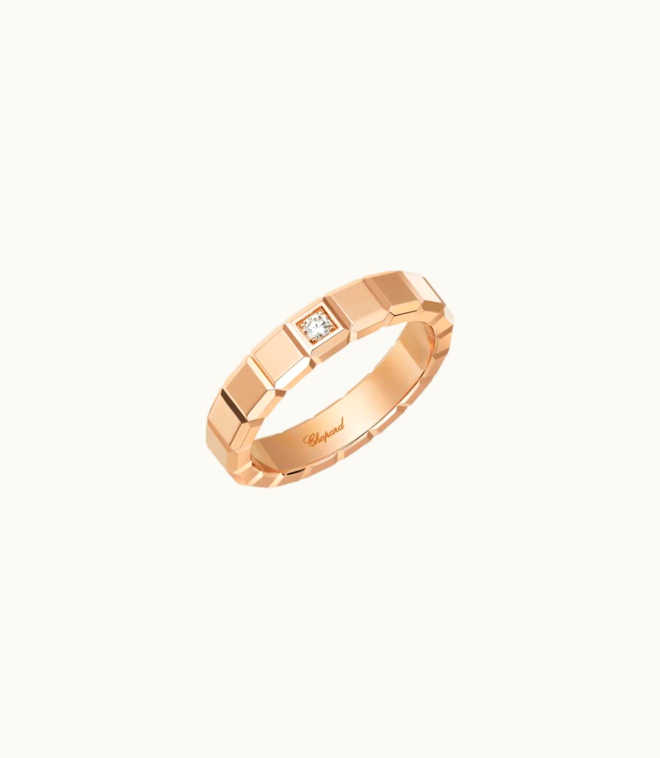 Chopard Chopard Ice Cube Ring, Ethical Rose Gold, Diamond @829834-5069