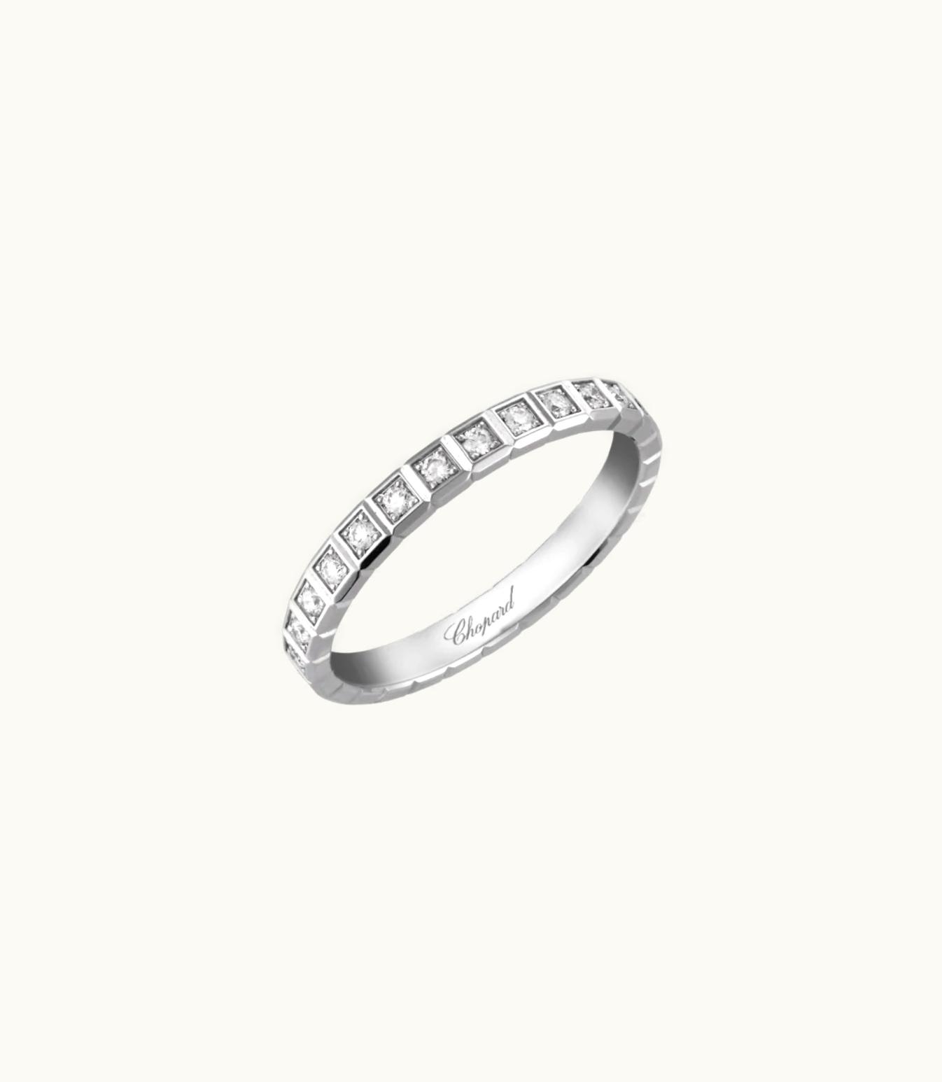 Chopard Chopard Ice Cube Ring, Ethical White Gold, Full-Set Diamonds @827702-1289