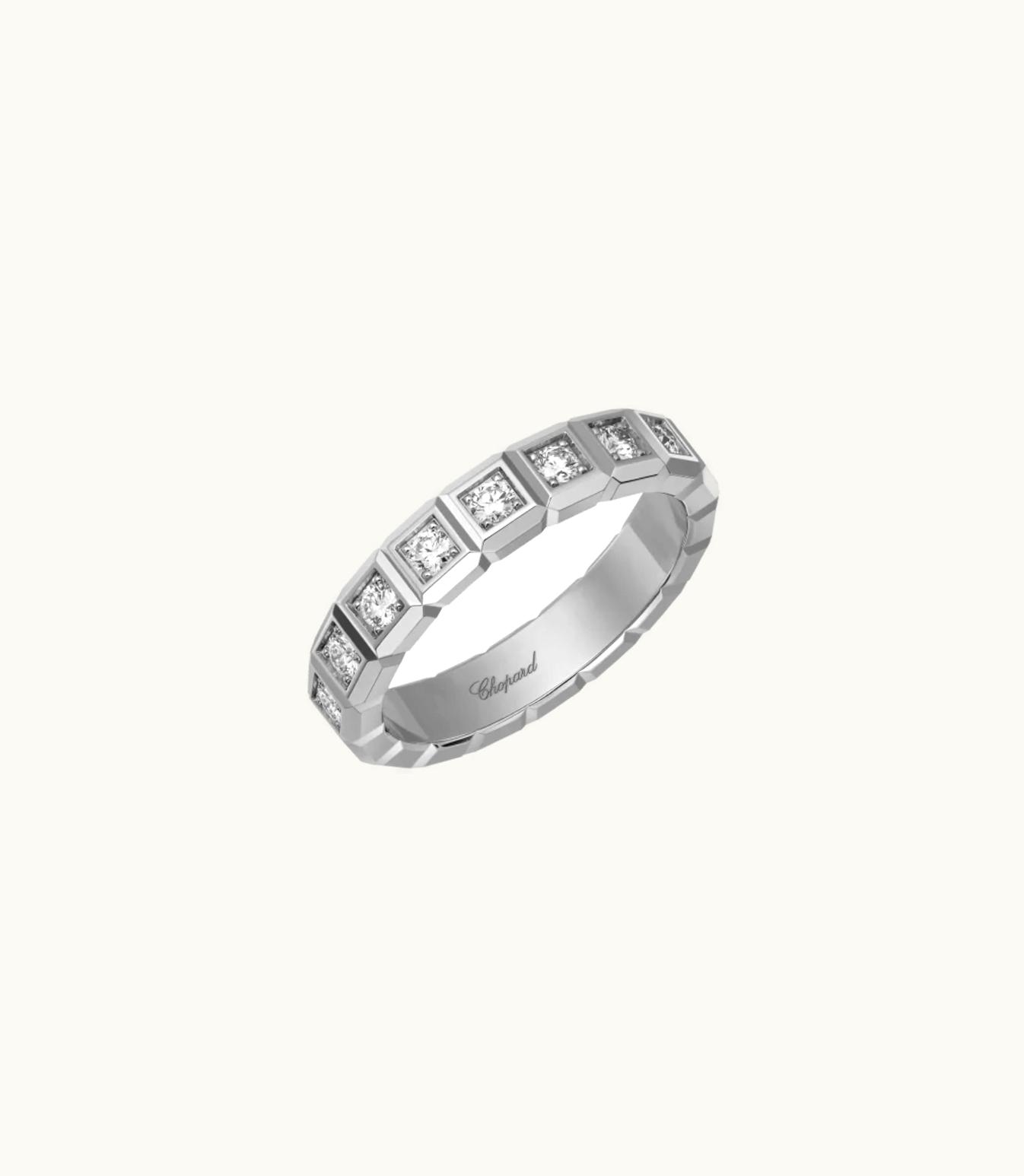 Chopard Chopard Ice Cube Ring, Ethical White Gold, Full-Set Diamonds @829834-1099