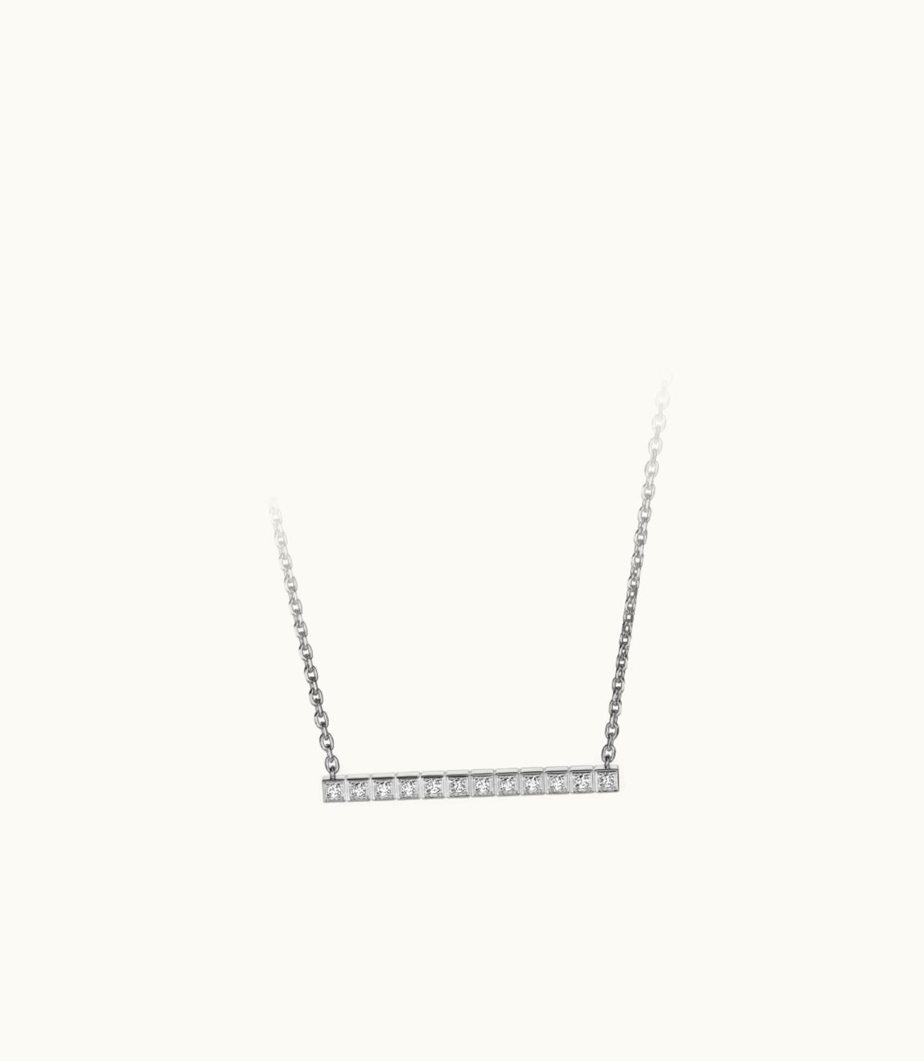 Chopard Chopard Ice Cube Necklace, Ethical White Gold, Full-Set Diamonds