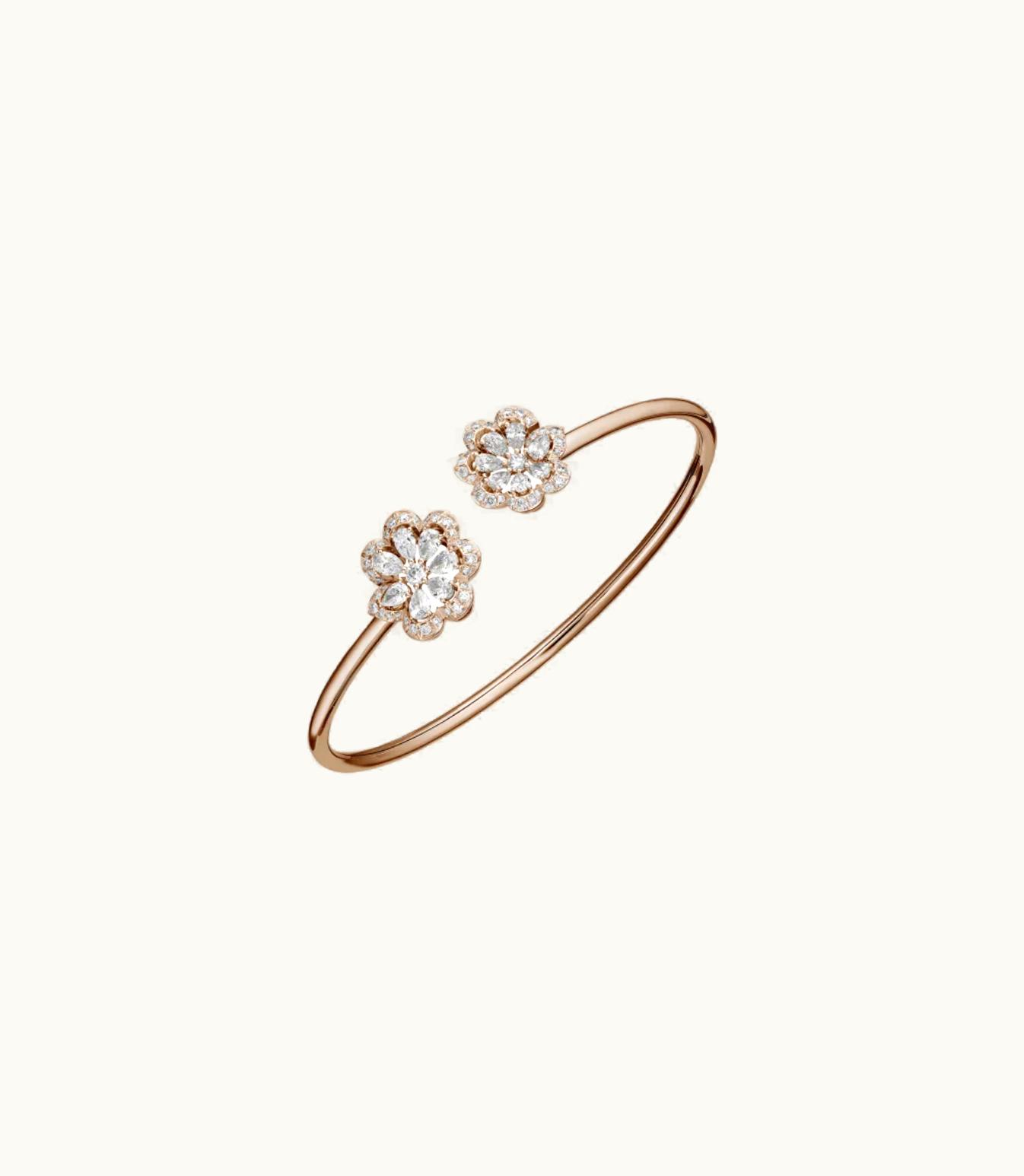 Chopard Chopard Precious Lace Mini-Frou-Frou Bracelet, Ethical Rose Gold, Diamonds