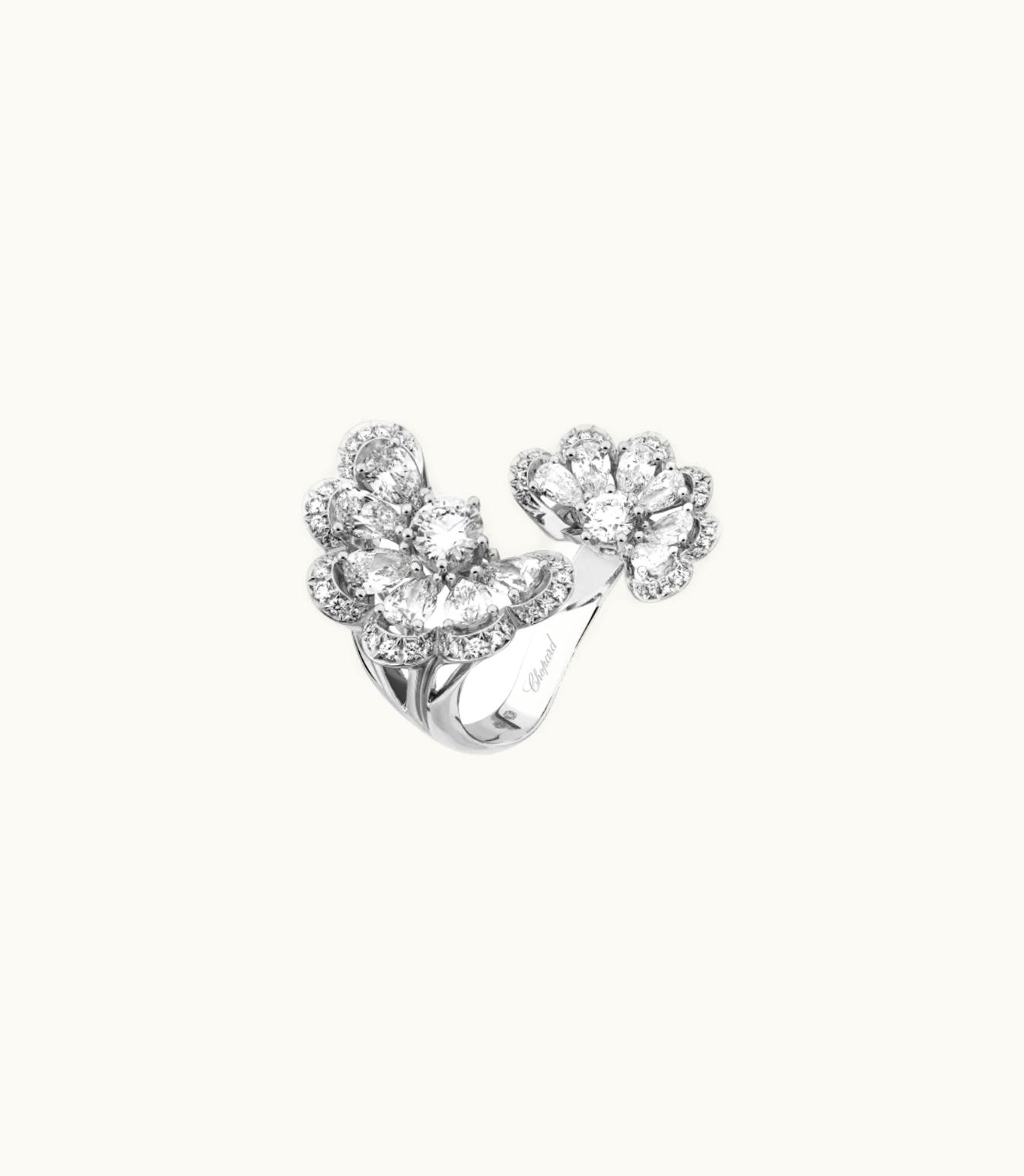 Chopard Chopard Precious Lace Nuage Ring, Ethical White Gold, Diamonds