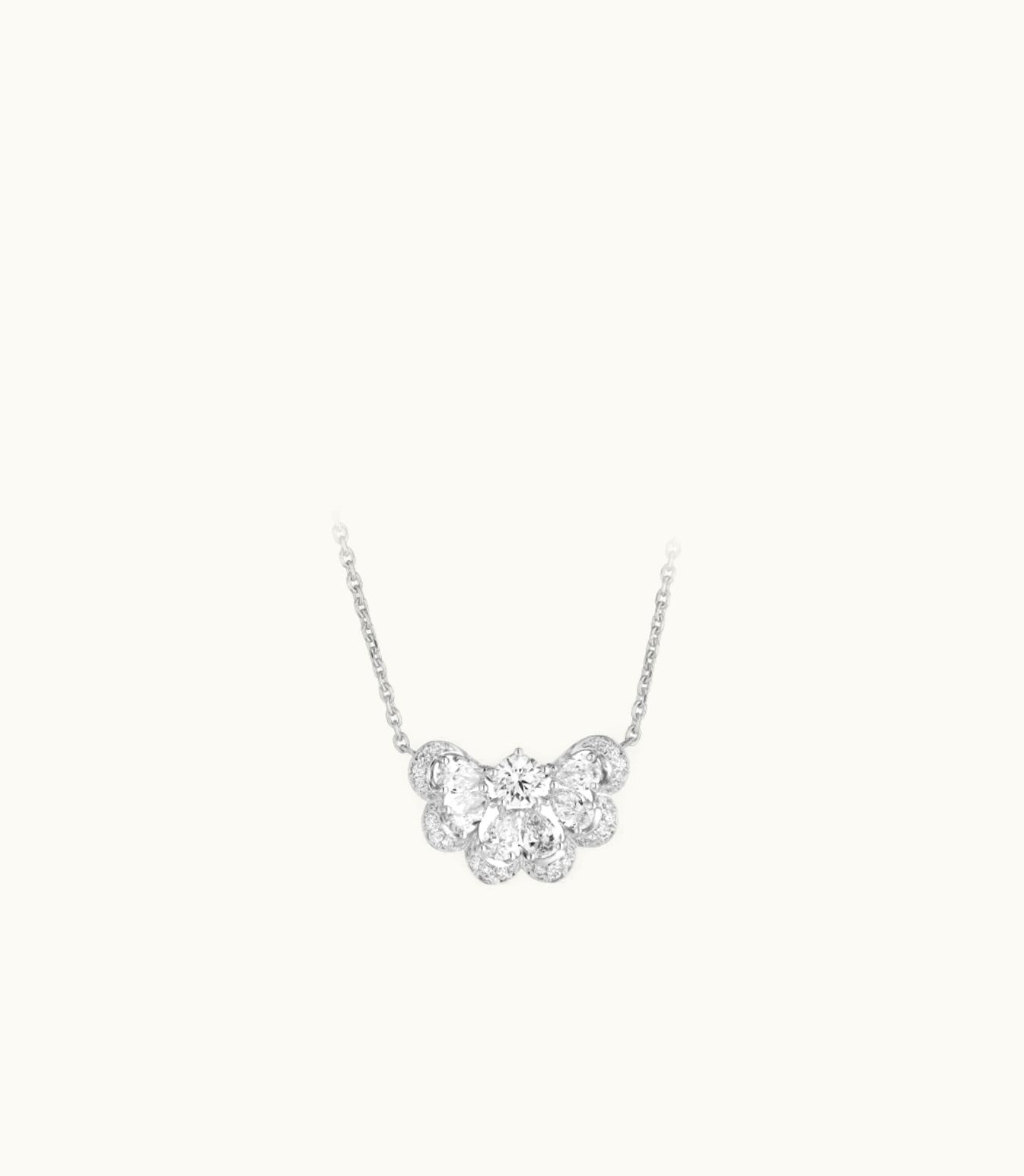 Chopard Chopard Precious Lace Nuage Necklace, Ethical White Gold, Diamonds