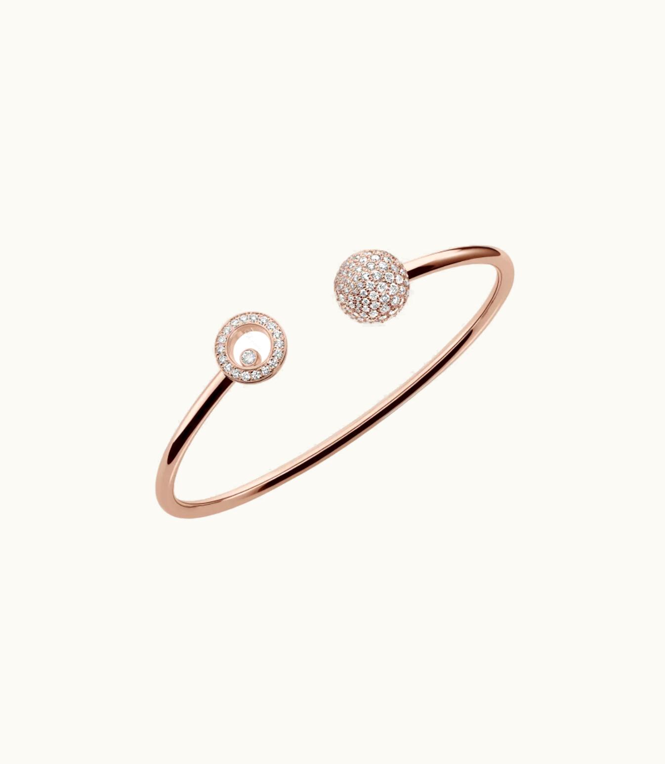 Chopard Chopard Happy Diamonds Planet Bangle, Ethical Rose Gold, Diamonds