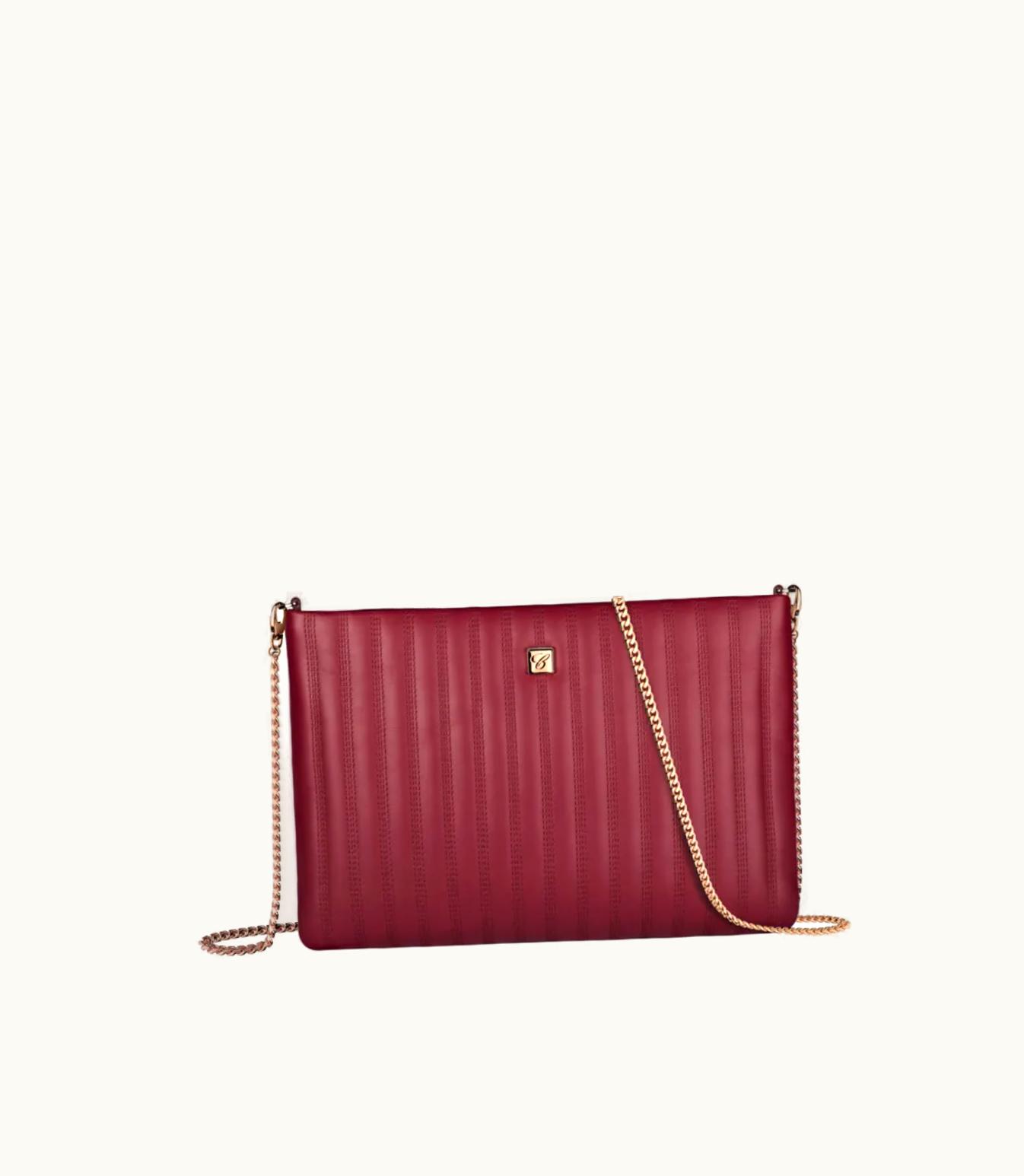 Chopard Chopard Ice Cube Pouch Bordeaux Quilted Calfskin