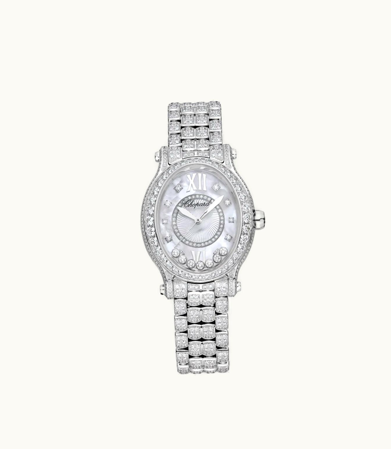 Chopard Chopard Happy Sport 29 X 31 Mm, Automatic, Ethical White Gold, Diamonds 275372-1002