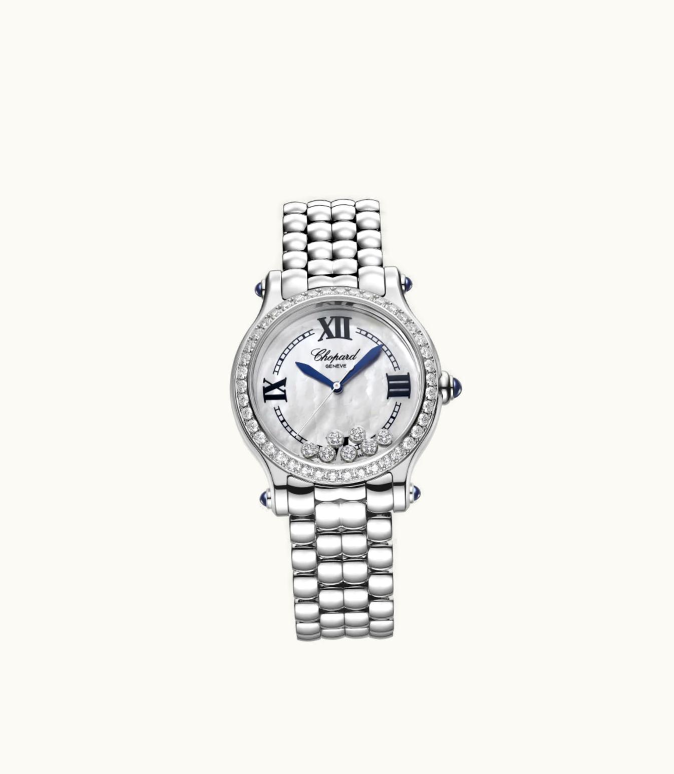 Chopard Chopard Happy Sport The First 33 Mm, Automatic, Stainless Steel, Diamonds 278610-3002