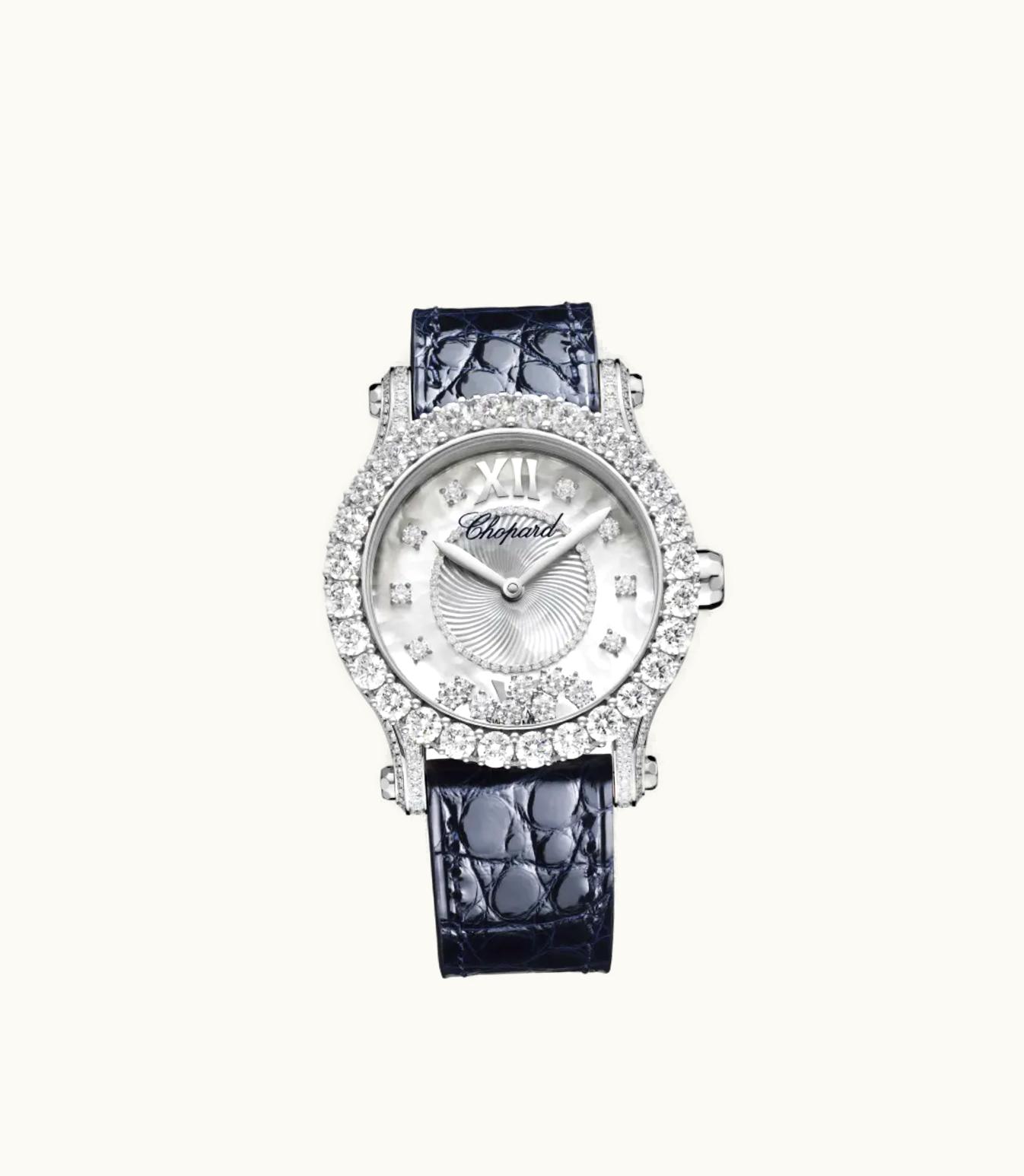 Chopard Chopard Happy Sport Joaillerie 36 Mm, Automatic, Ethical White Gold, Diamonds