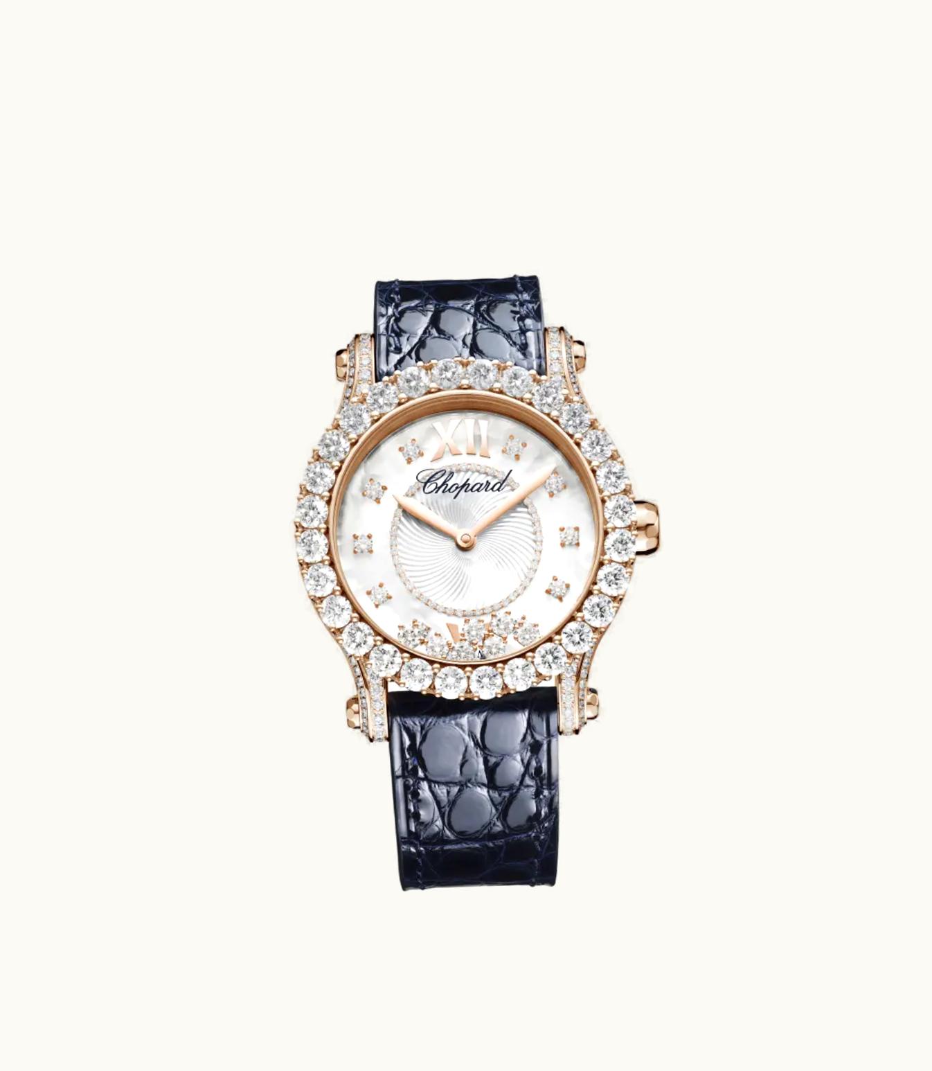 Chopard Chopard Happy Sport Joaillerie 36 Mm, Automatic, Ethical Rose Gold, Diamonds