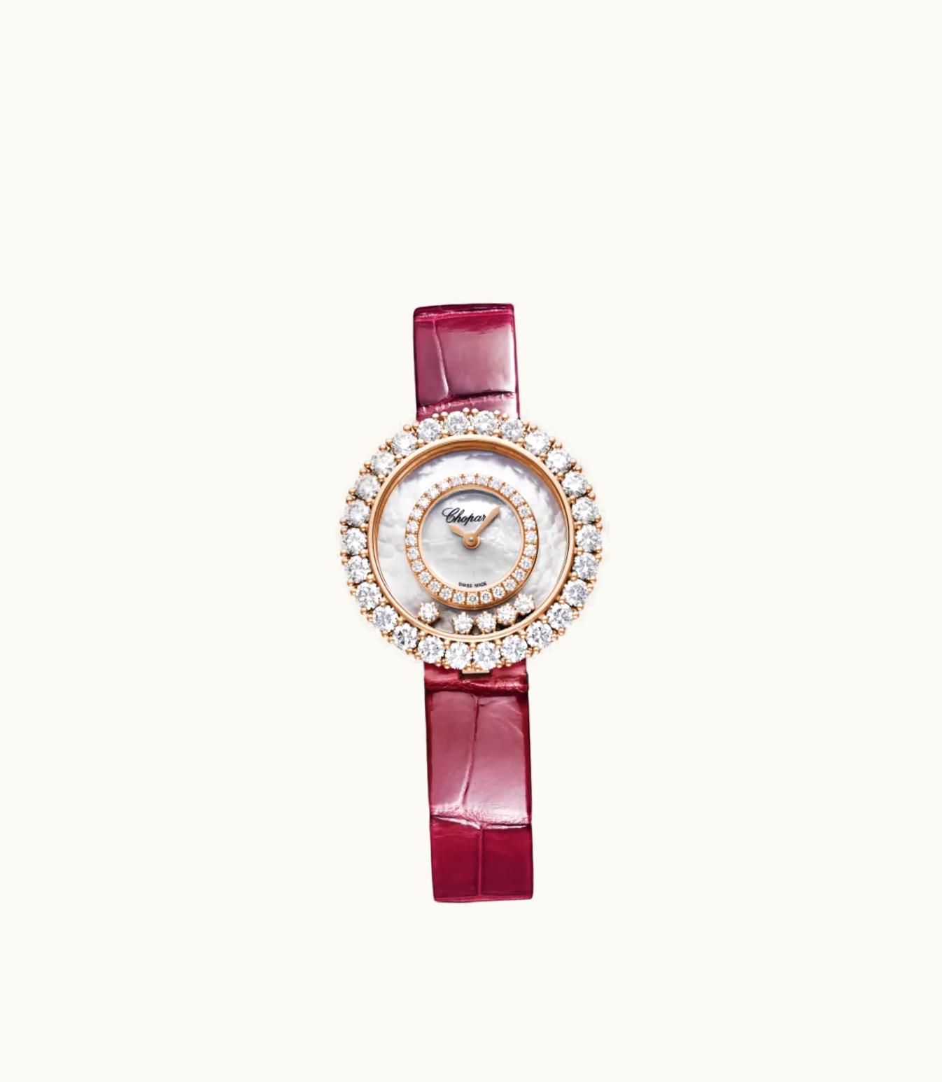 Chopard Chopard Happy Diamonds Joaillerie 29 Mm, Quartz, Ethical Rose Gold, Diamonds 205369-5001