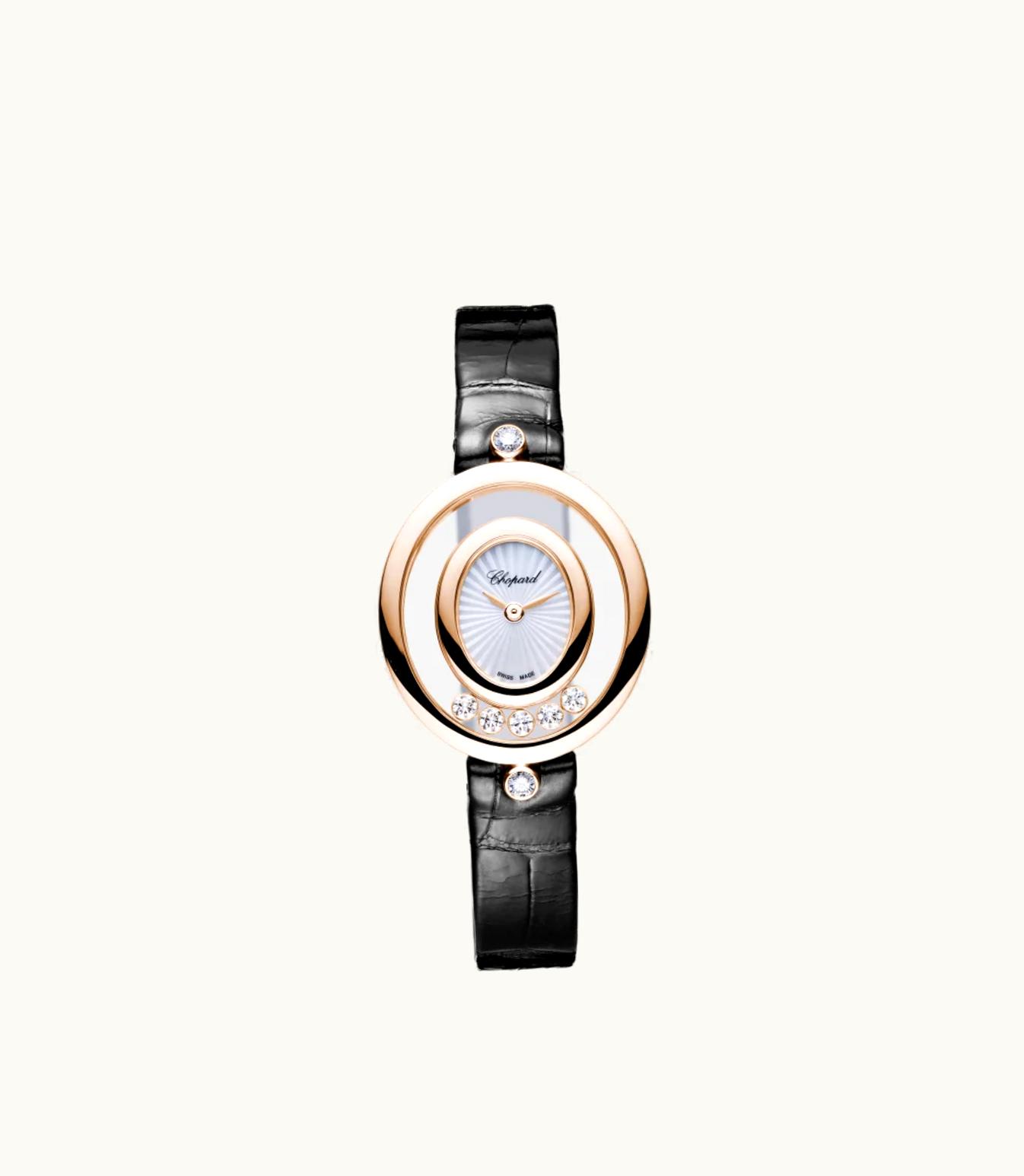 Chopard Chopard Happy Diamonds Icons 26 X 29 Mm, Quartz, Ethical Rose Gold, Diamonds 204305-5301