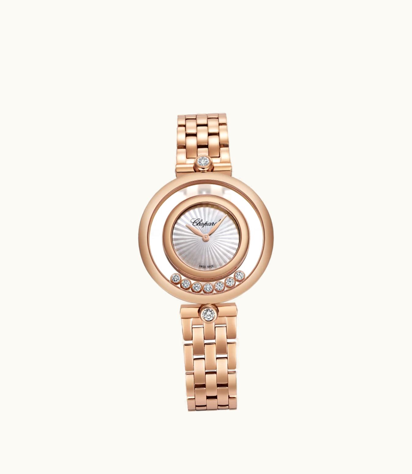 Chopard Chopard Happy Diamonds Icons 32 Mm, Quartz, Ethical Rose Gold, Diamonds 209426-5002
