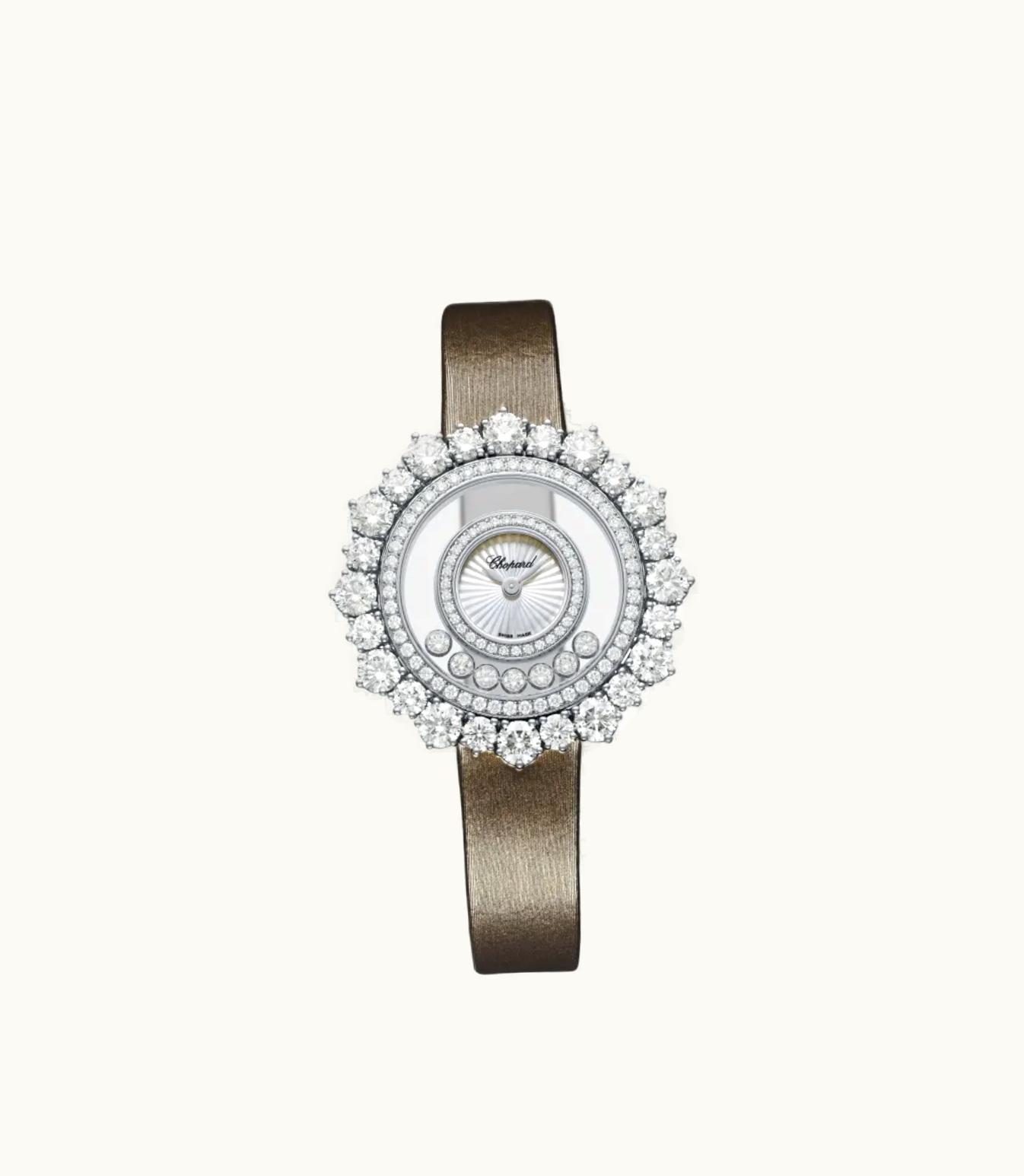 Chopard Chopard Happy Diamonds Joaillerie 36 Mm, Quartz, Ethical White Gold, Diamonds 209436-1002